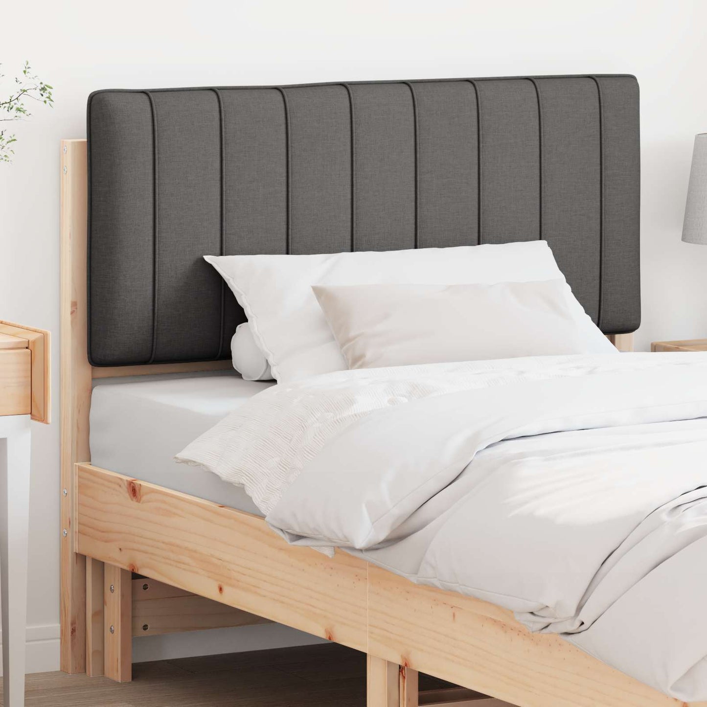 Gestoffeerd hoofdbord Bruin en Donkergrijs 100 cm is nu te koop bij PeponiXL, paradijselijk wonen!