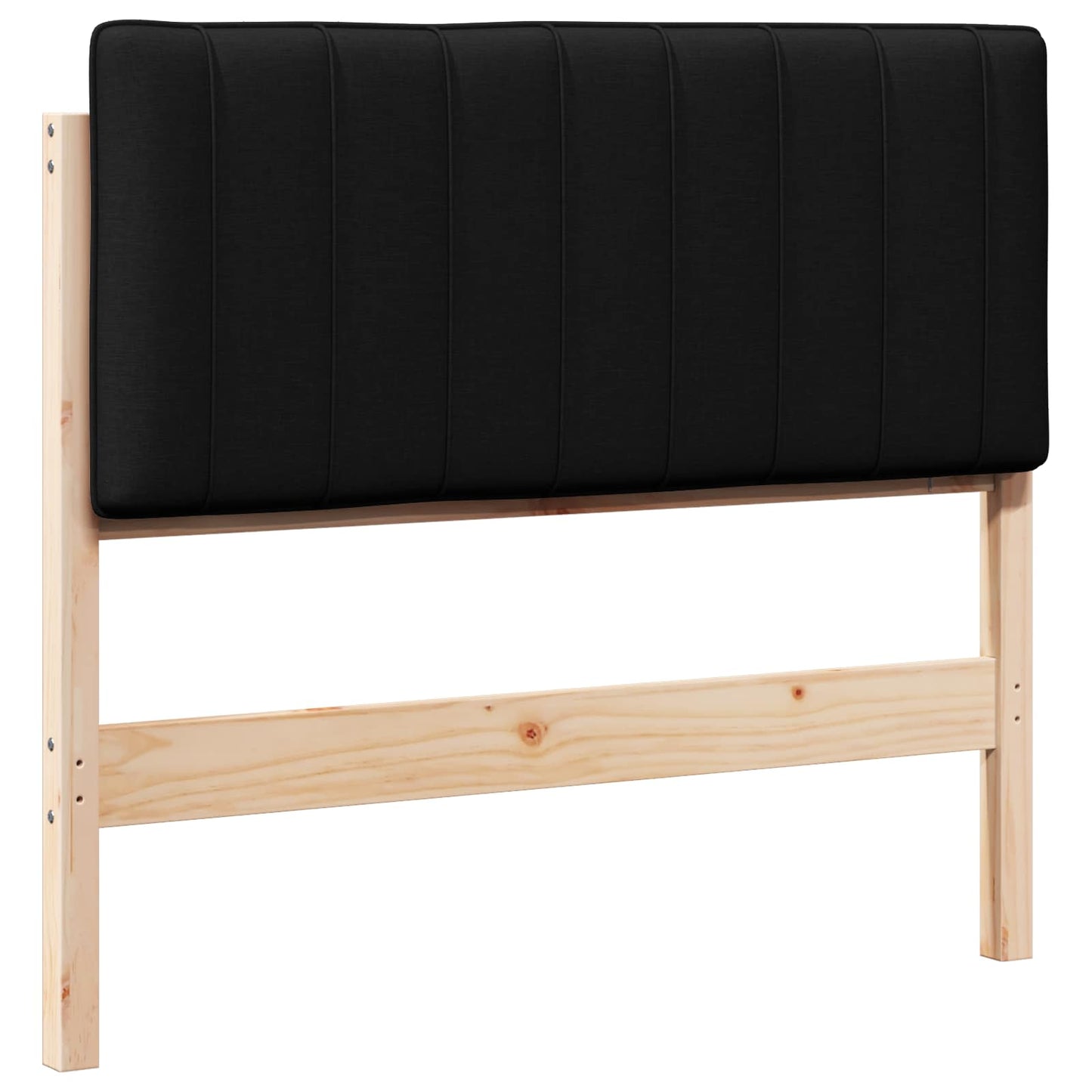 Gestoffeerd hoofdbord Bruin en zwart 100 cm Massief grenenhout is nu te koop bij PeponiXL, paradijselijk wonen!