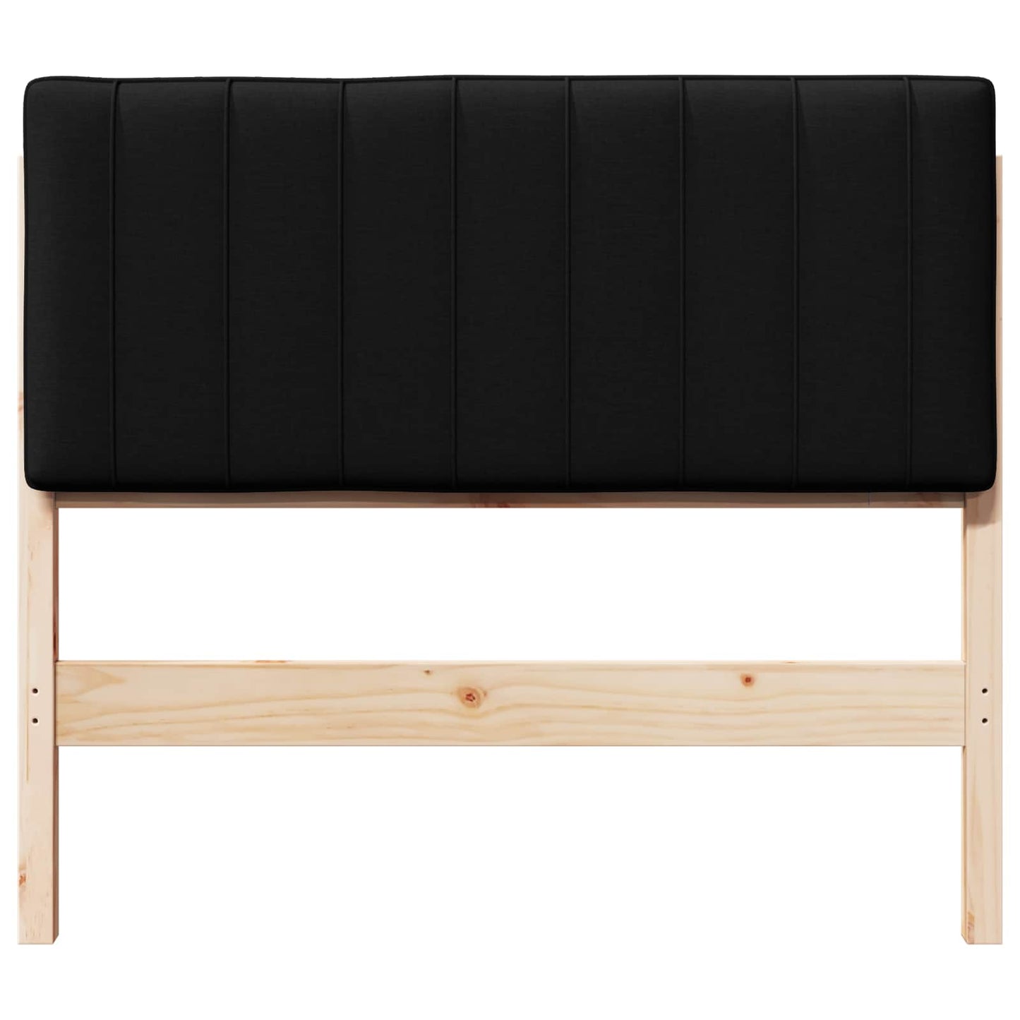 Gestoffeerd hoofdbord Bruin en zwart 100 cm Massief grenenhout is nu te koop bij PeponiXL, paradijselijk wonen!