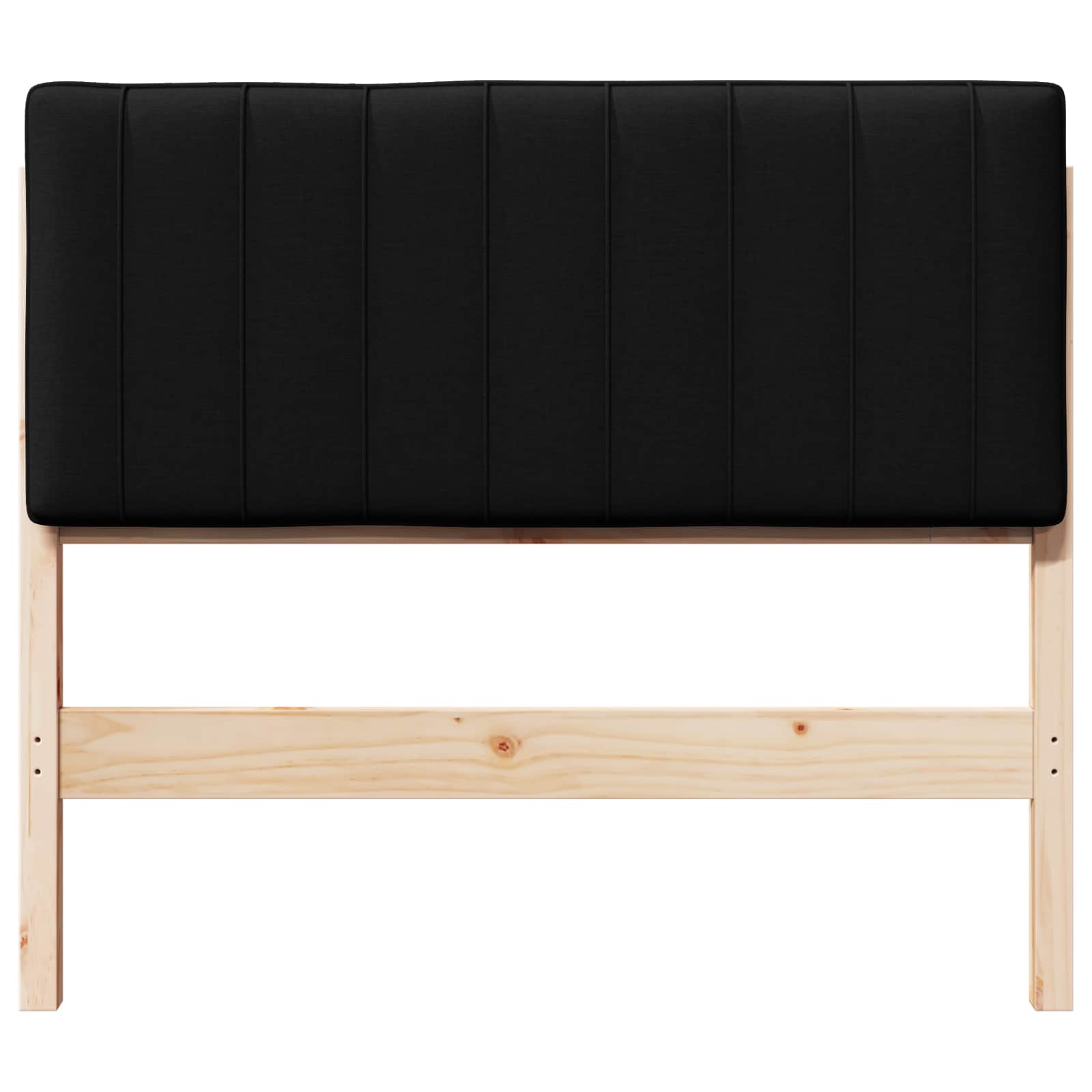 Gestoffeerd hoofdbord Bruin en zwart 100 cm Massief grenenhout is nu te koop bij PeponiXL, paradijselijk wonen!