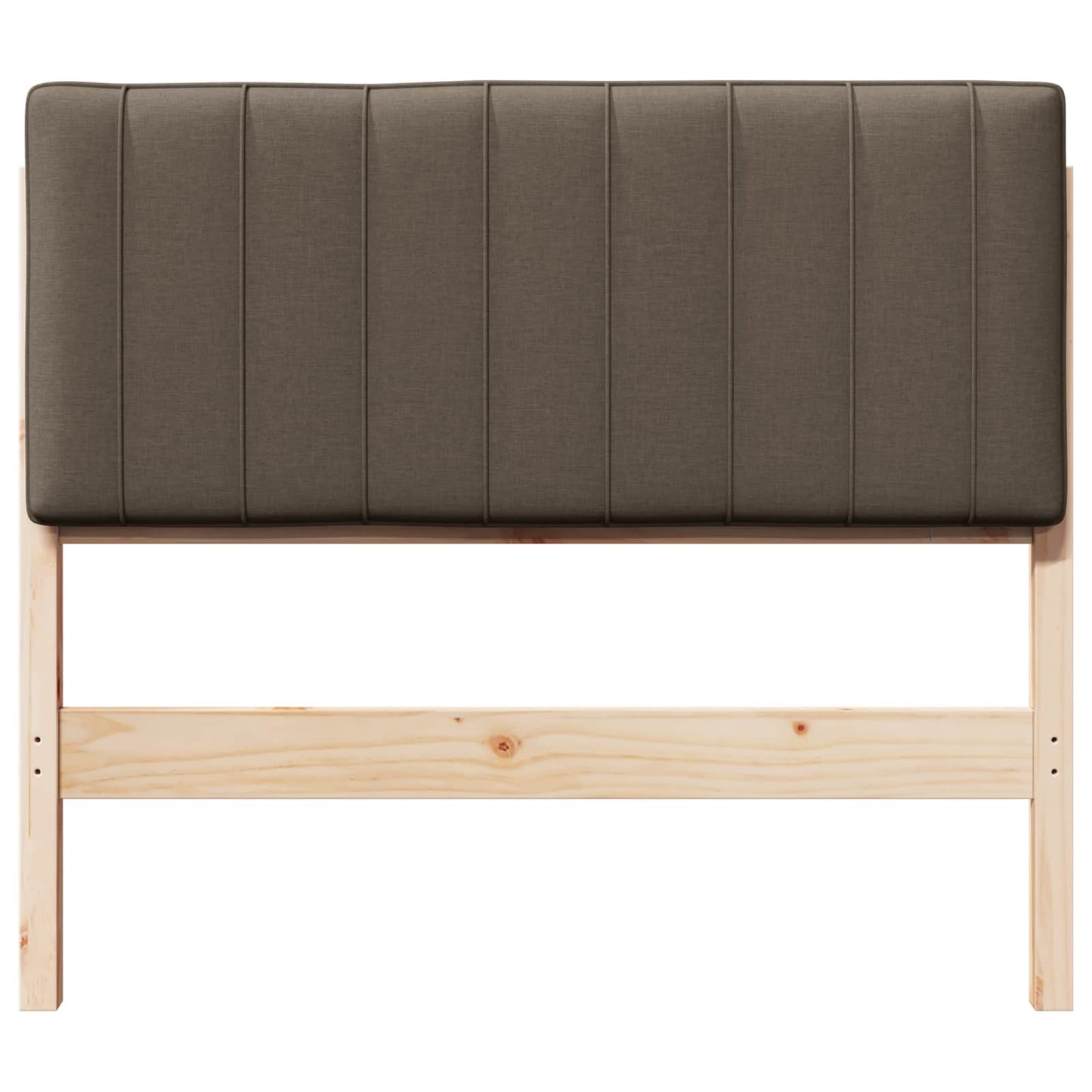 Gestoffeerd hoofdbord Bruin en Taupe 100 cm Massief grenenhout is nu te koop bij PeponiXL, paradijselijk wonen!