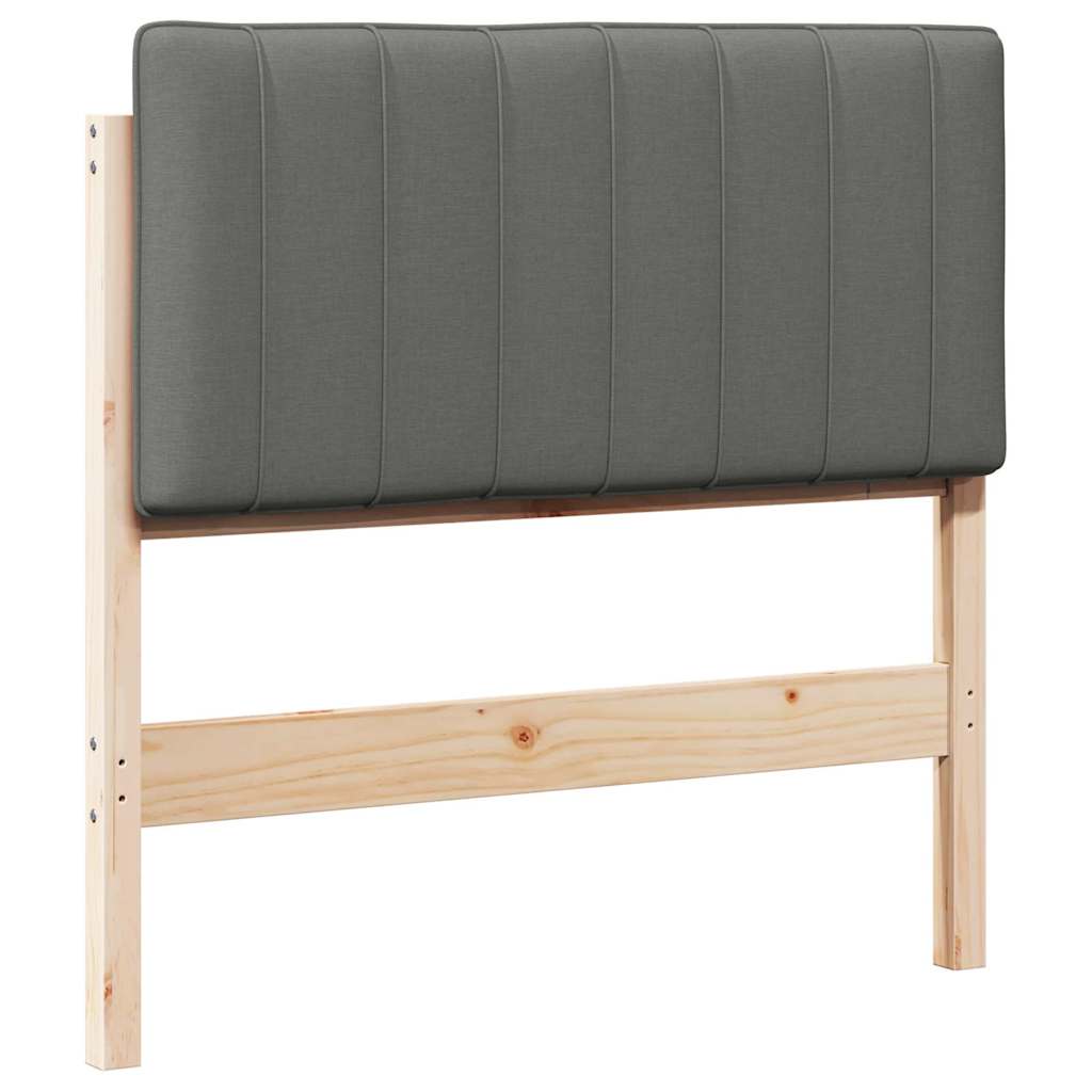 Gestoffeerd hoofdbord met hoofdeinde Bruin en Licht Grijs 90 cm is nu te koop bij PeponiXL, paradijselijk wonen!