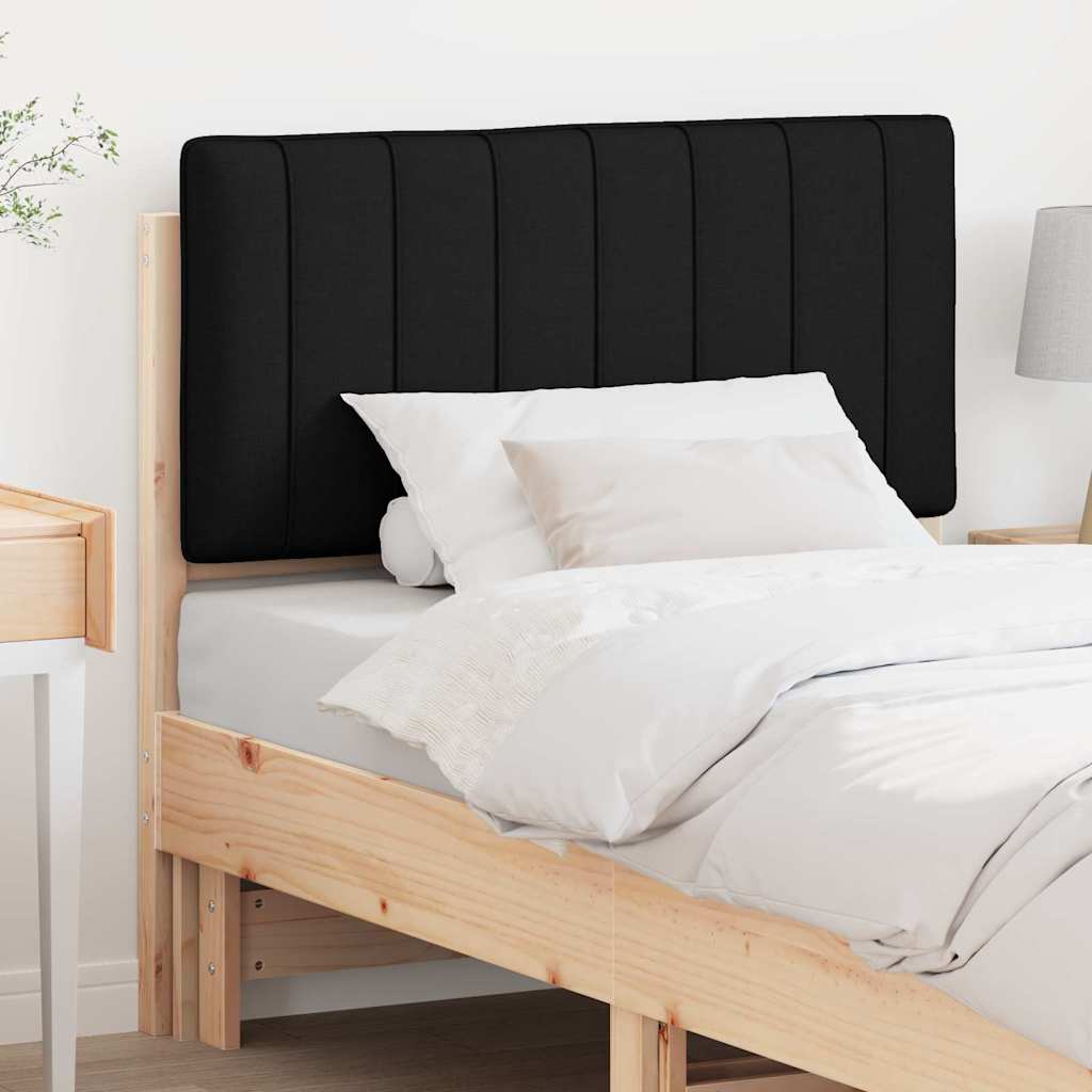 Gestoffeerd hoofdbord Bruin en zwart 90 cm Massief grenenhout is nu te koop bij PeponiXL, paradijselijk wonen!