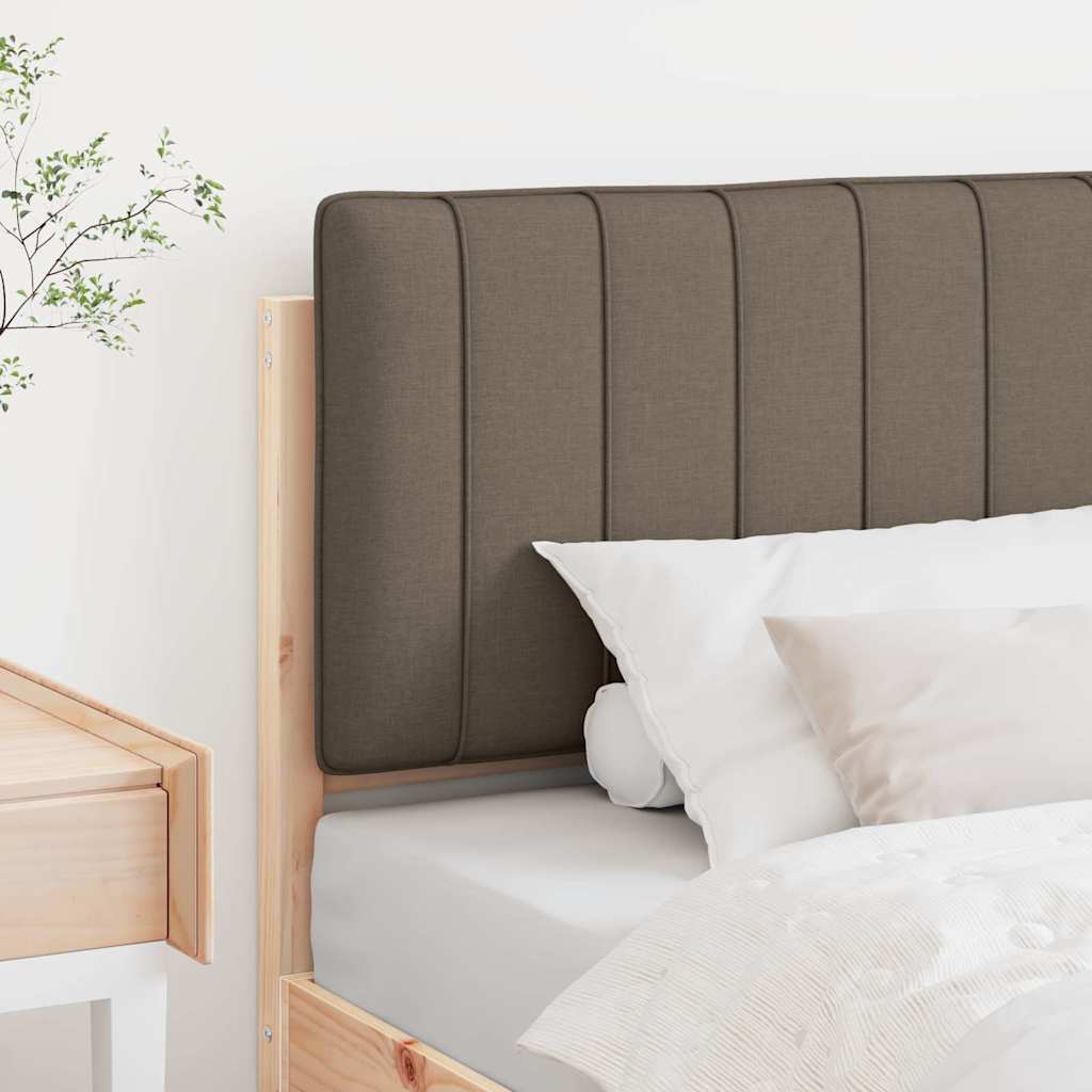 Gestoffeerd hoofdbord Bruin en Taupe 90 cm Massief grenenhout is nu te koop bij PeponiXL, paradijselijk wonen!