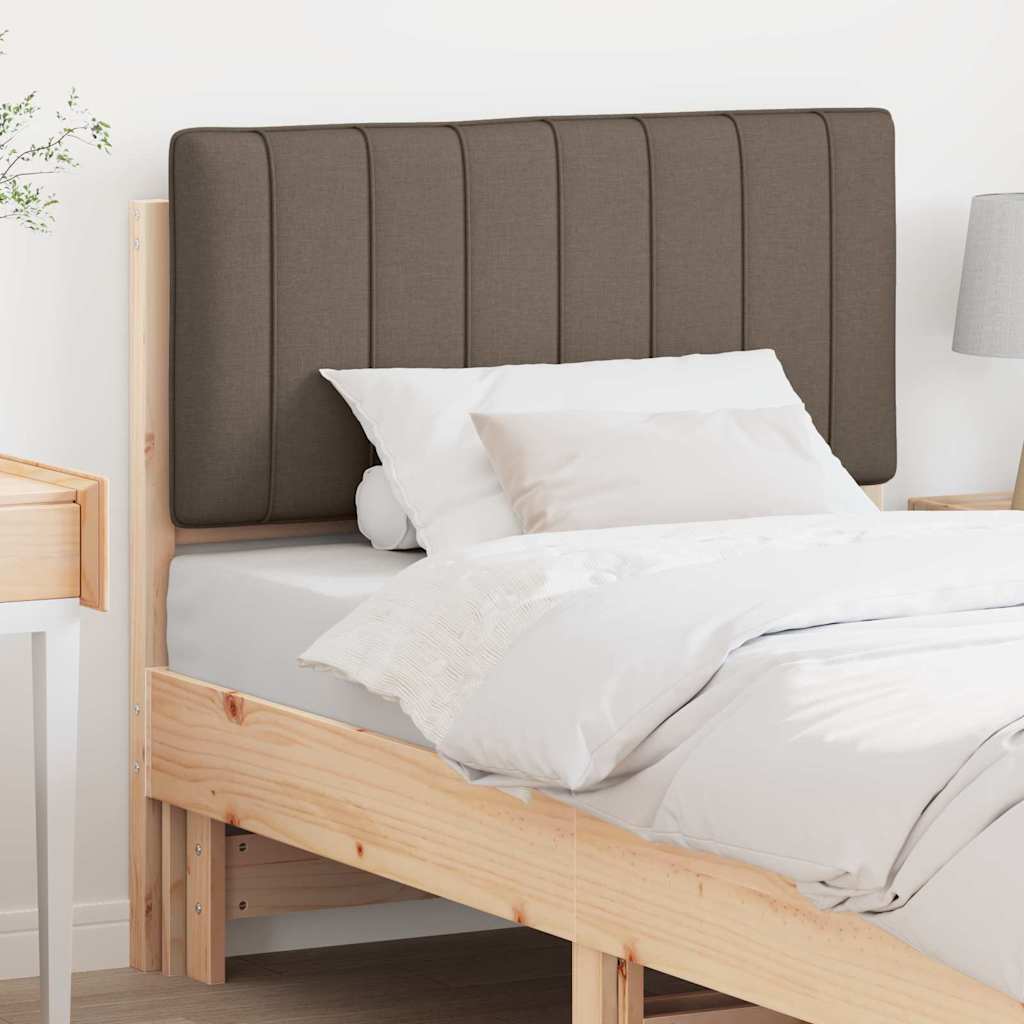 Gestoffeerd hoofdbord Bruin en Taupe 90 cm Massief grenenhout is nu te koop bij PeponiXL, paradijselijk wonen!