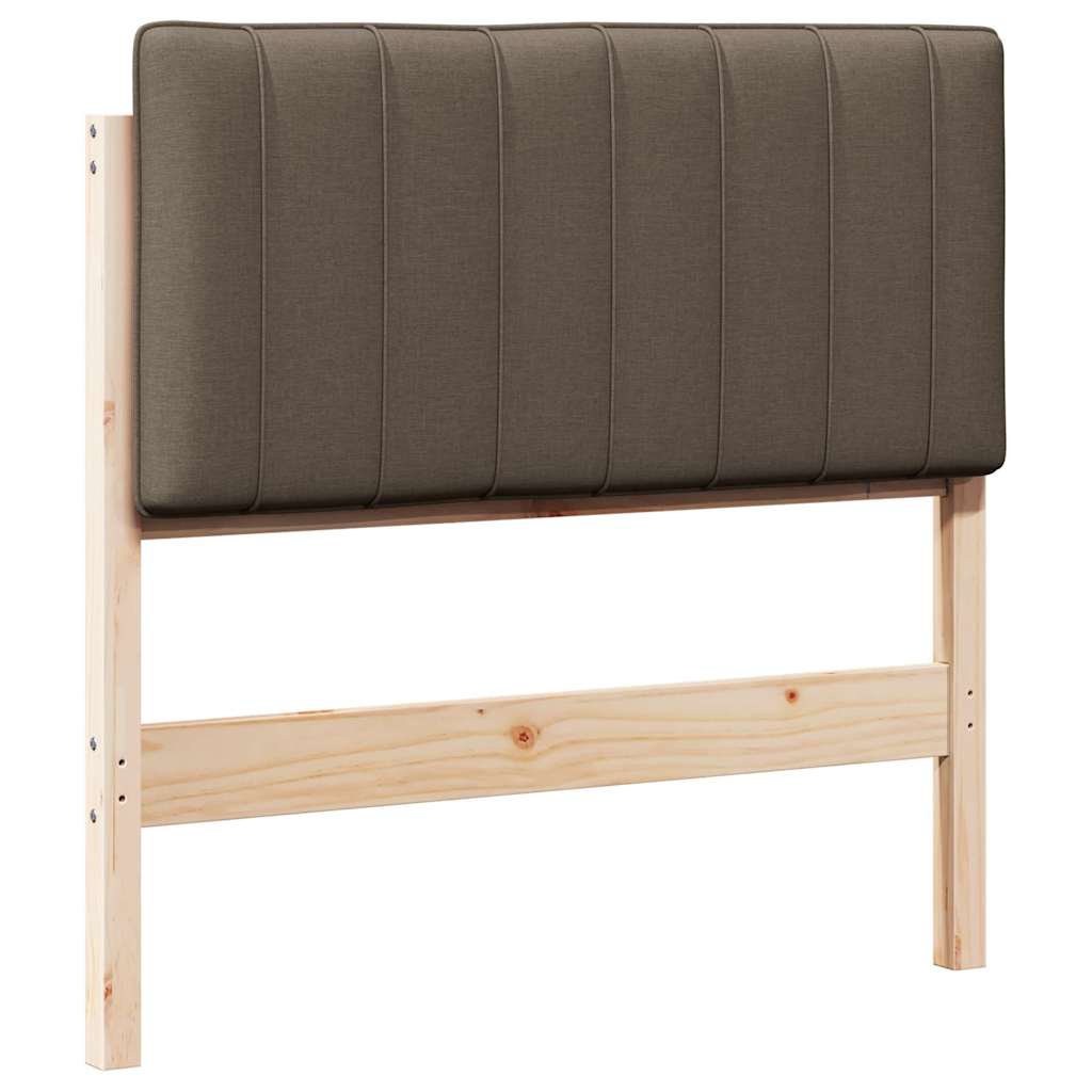 Gestoffeerd hoofdbord Bruin en Taupe 90 cm Massief grenenhout is nu te koop bij PeponiXL, paradijselijk wonen!