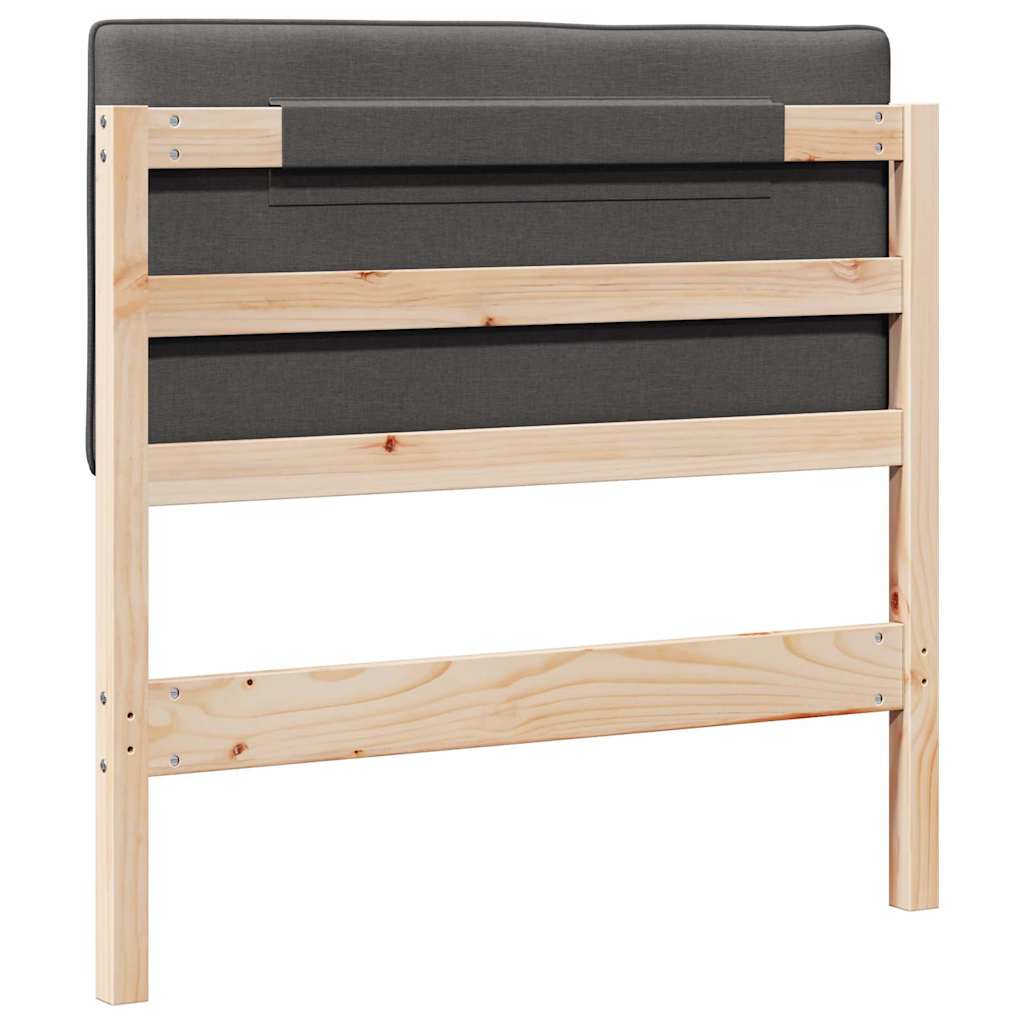 Gestoffeerd hoofdbord met hoofdeinde Bruin en Donkergrijs 80 cm is nu te koop bij PeponiXL, paradijselijk wonen!