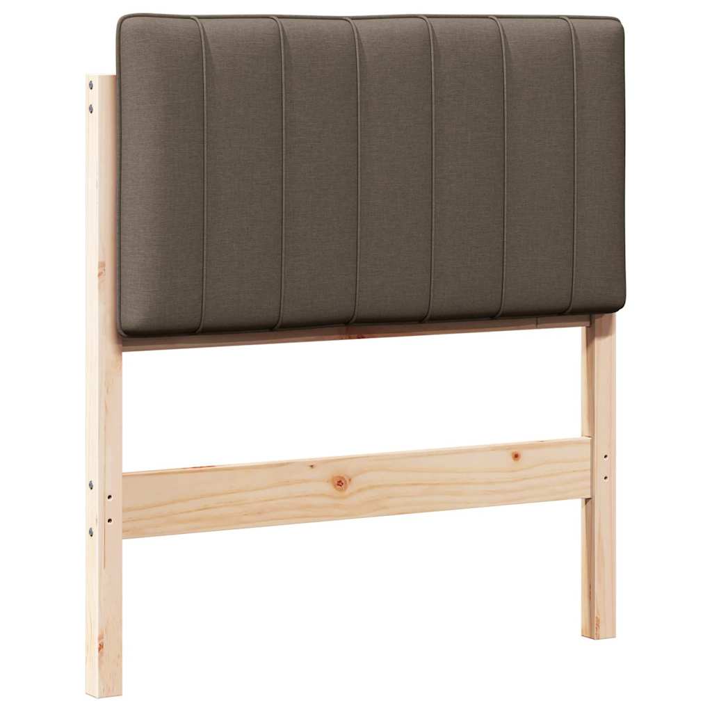 Gestoffeerd hoofdbord Bruin en Taupe 80 cm Massief grenenhout is nu te koop bij PeponiXL, paradijselijk wonen!