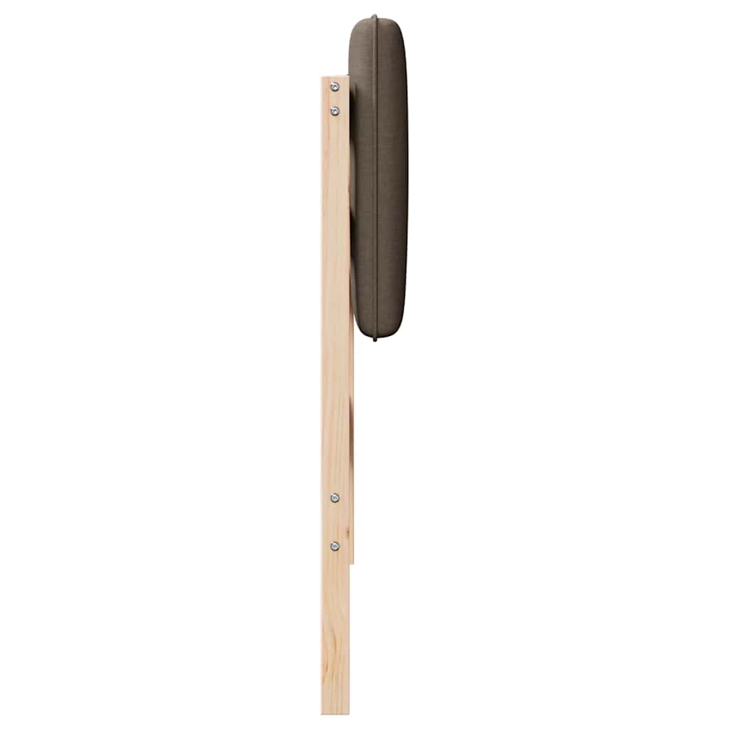 Gestoffeerd hoofdbord Bruin en Taupe 80 cm Massief grenenhout is nu te koop bij PeponiXL, paradijselijk wonen!