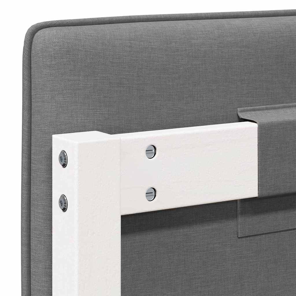 Gestoffeerd hoofdbord met hoofdeinde Wit en Lichtgrijs 80 cm is nu te koop bij PeponiXL, paradijselijk wonen!