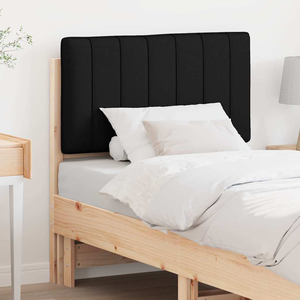 Gestoffeerd hoofdbord Bruin en zwart 75 cm Massief grenenhout is nu te koop bij PeponiXL, paradijselijk wonen!