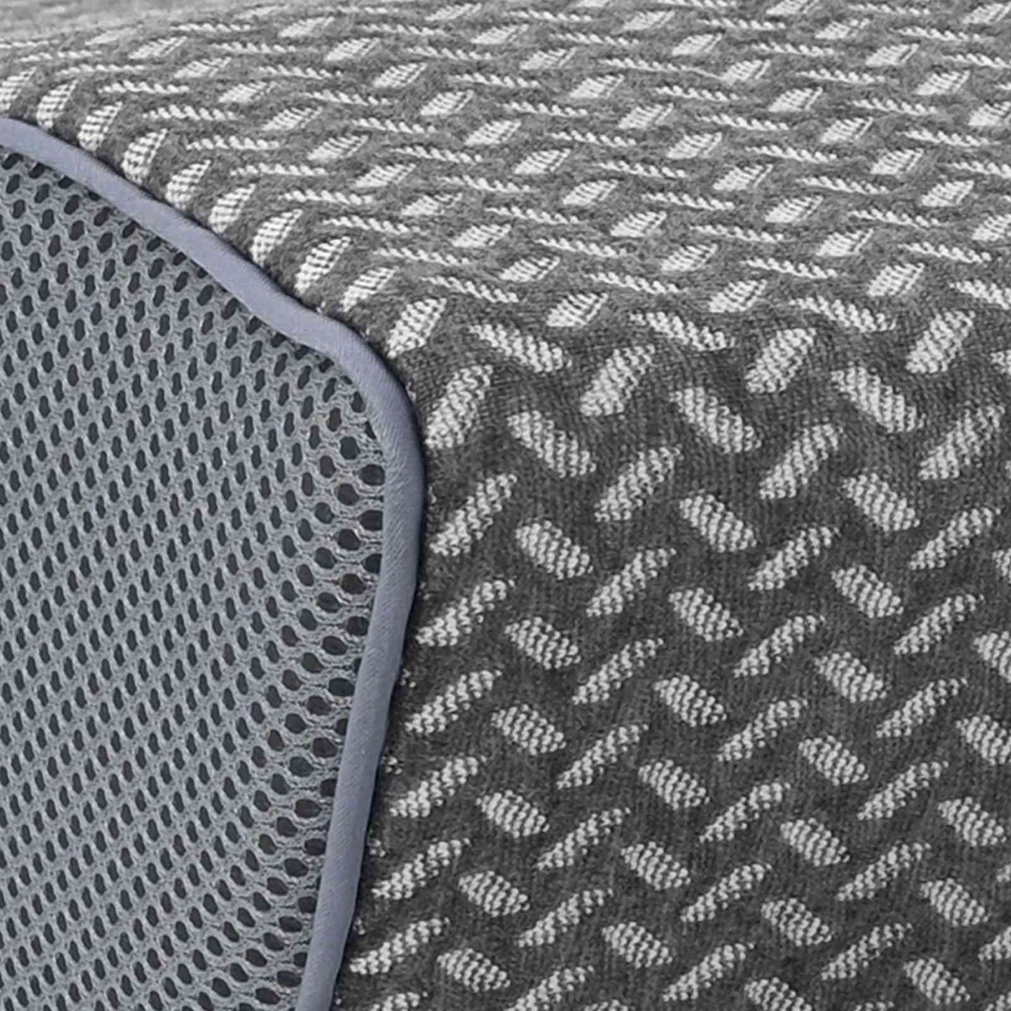 Hoofdkussen met kussen Grijs 60 x 34 x 11 cm Polyester is nu te koop bij PeponiXL, paradijselijk wonen!