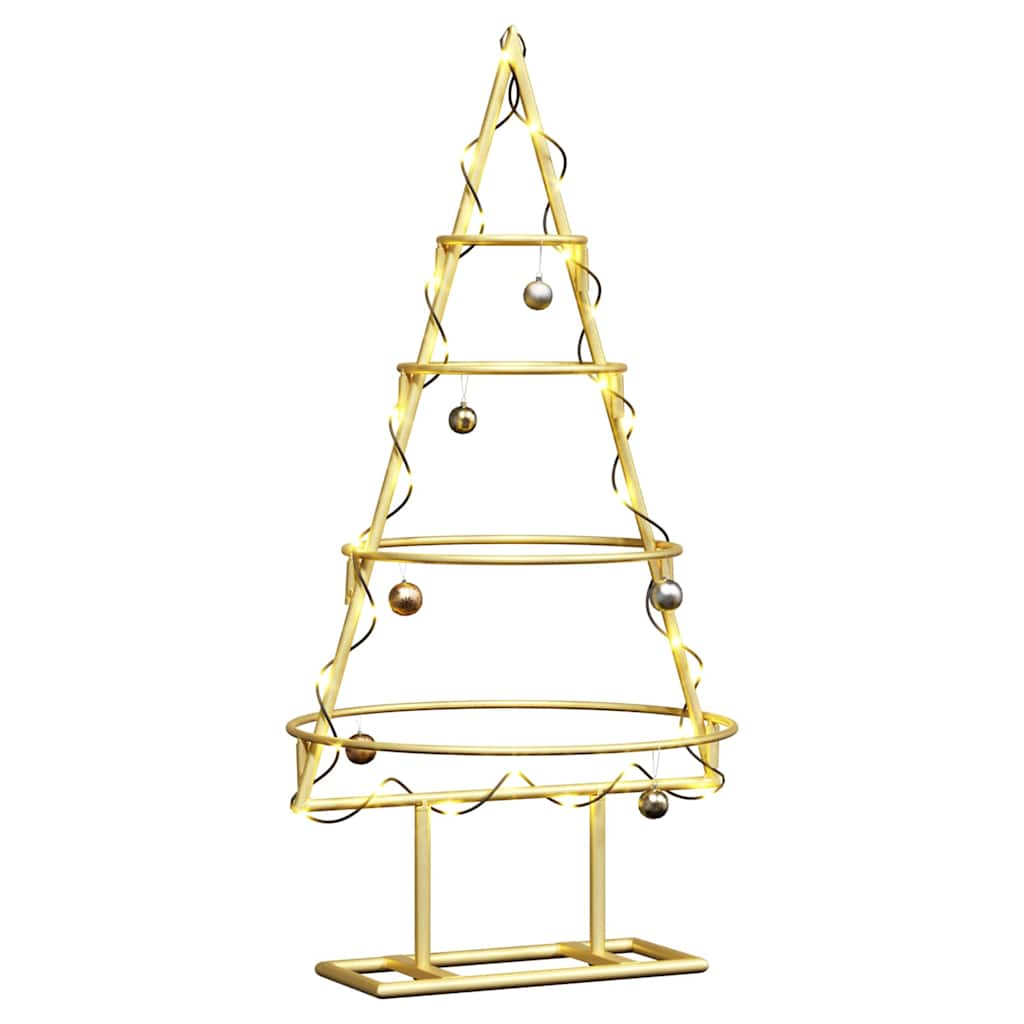 Metalen kerstboom met standaard Goud 60 cm Poedergecoat staal is nu te koop bij PeponiXL, paradijselijk wonen!