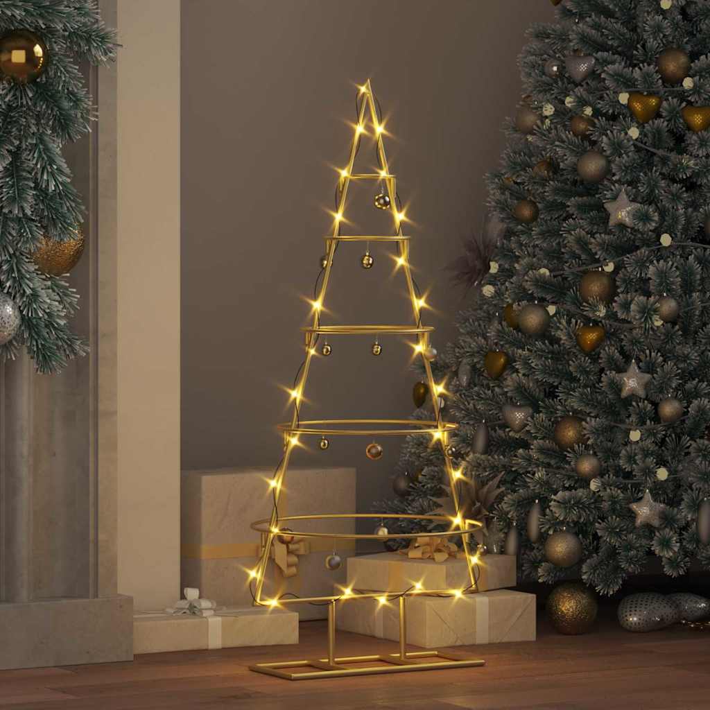 Metalen kerstboom met standaard Goud 90 cm Poedergecoat staal is nu te koop bij PeponiXL, paradijselijk wonen!