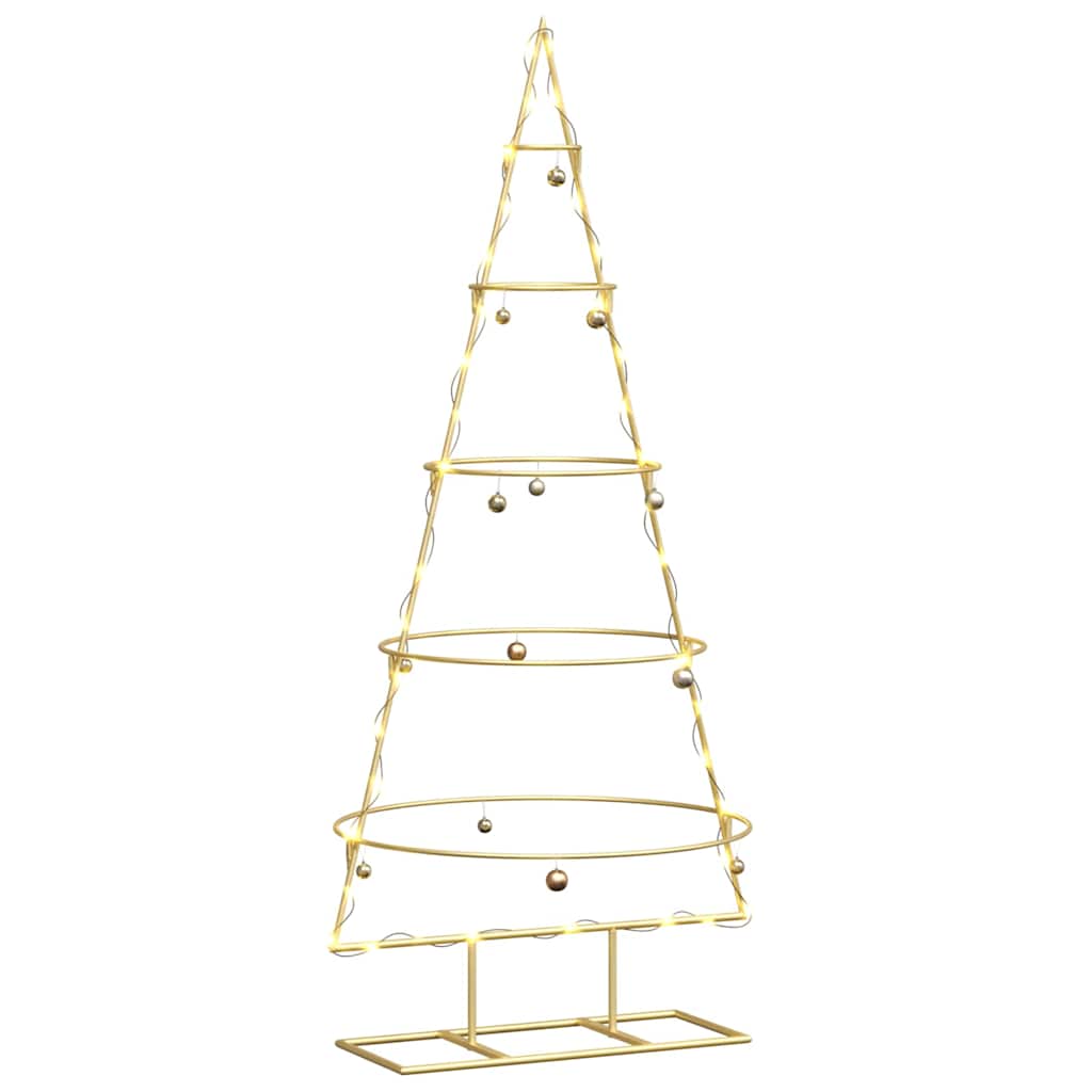 Metalen kerstboom Goud 124,5 cm Poedergecoat staal is nu te koop bij PeponiXL, paradijselijk wonen!