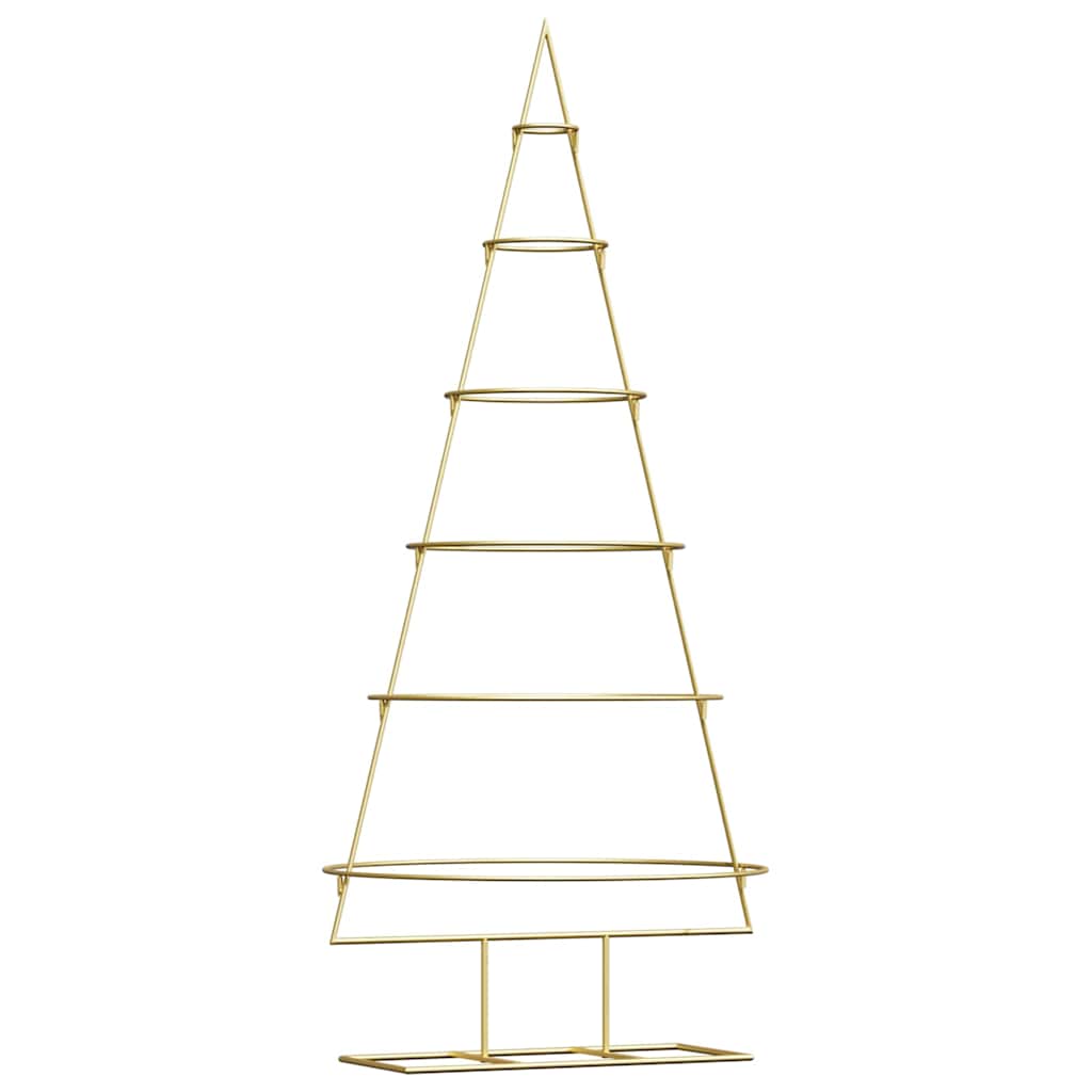 Metalen kerstboom met standaard Goud 148 cm Poedergecoat staal is nu te koop bij PeponiXL, paradijselijk wonen!