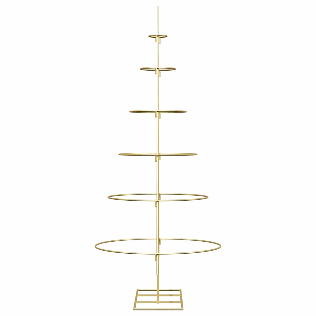 Metalen kerstboom met standaard Goud 148 cm Poedergecoat staal is nu te koop bij PeponiXL, paradijselijk wonen!