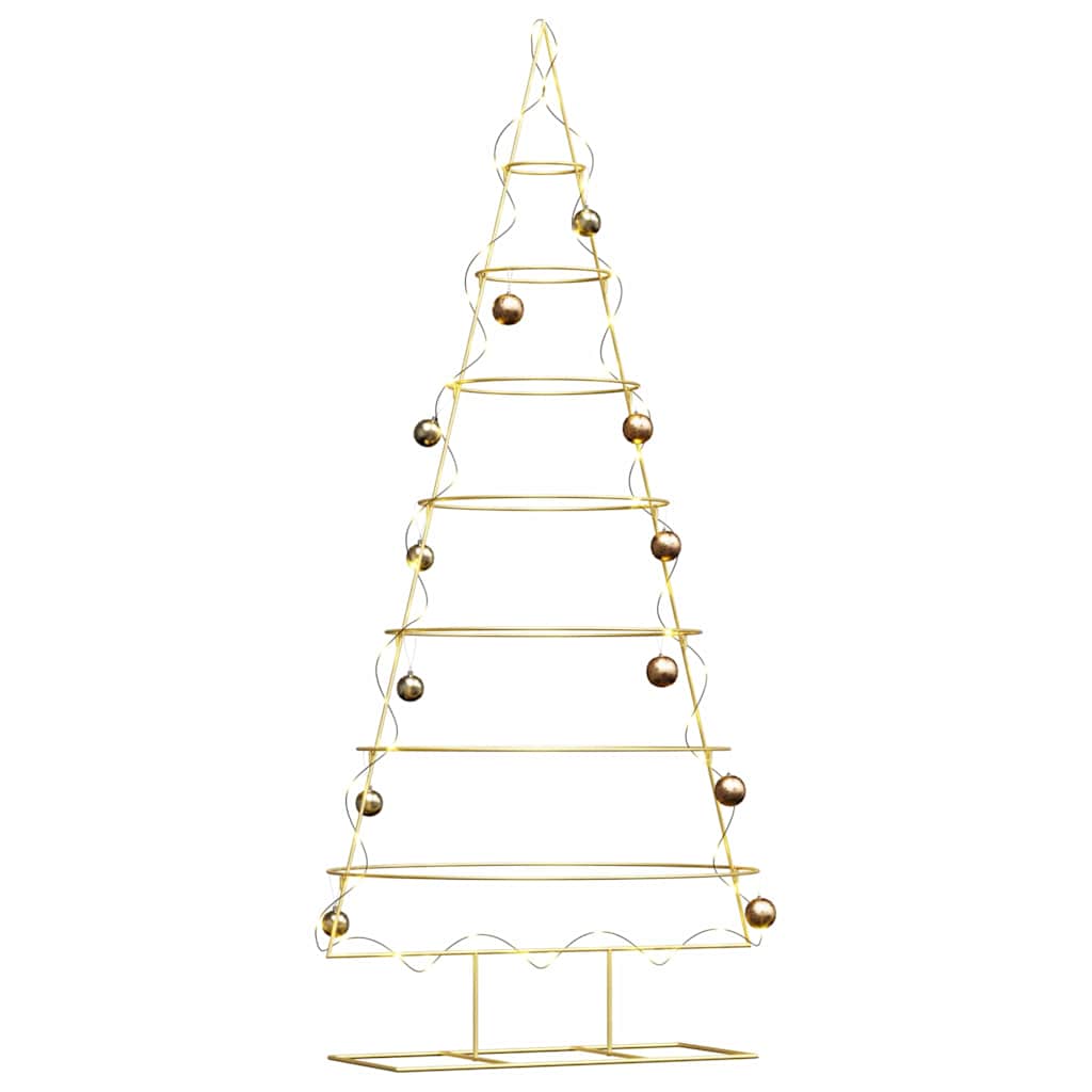 Metalen kerstboom met standaard Goud 209 cm Poedergecoat staal is nu te koop bij PeponiXL, paradijselijk wonen!