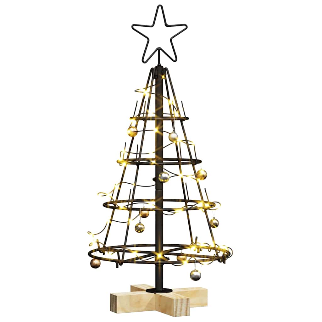 Kerst Cone Boom met standaard Zwart 60 cm Staal is nu te koop bij PeponiXL, paradijselijk wonen!