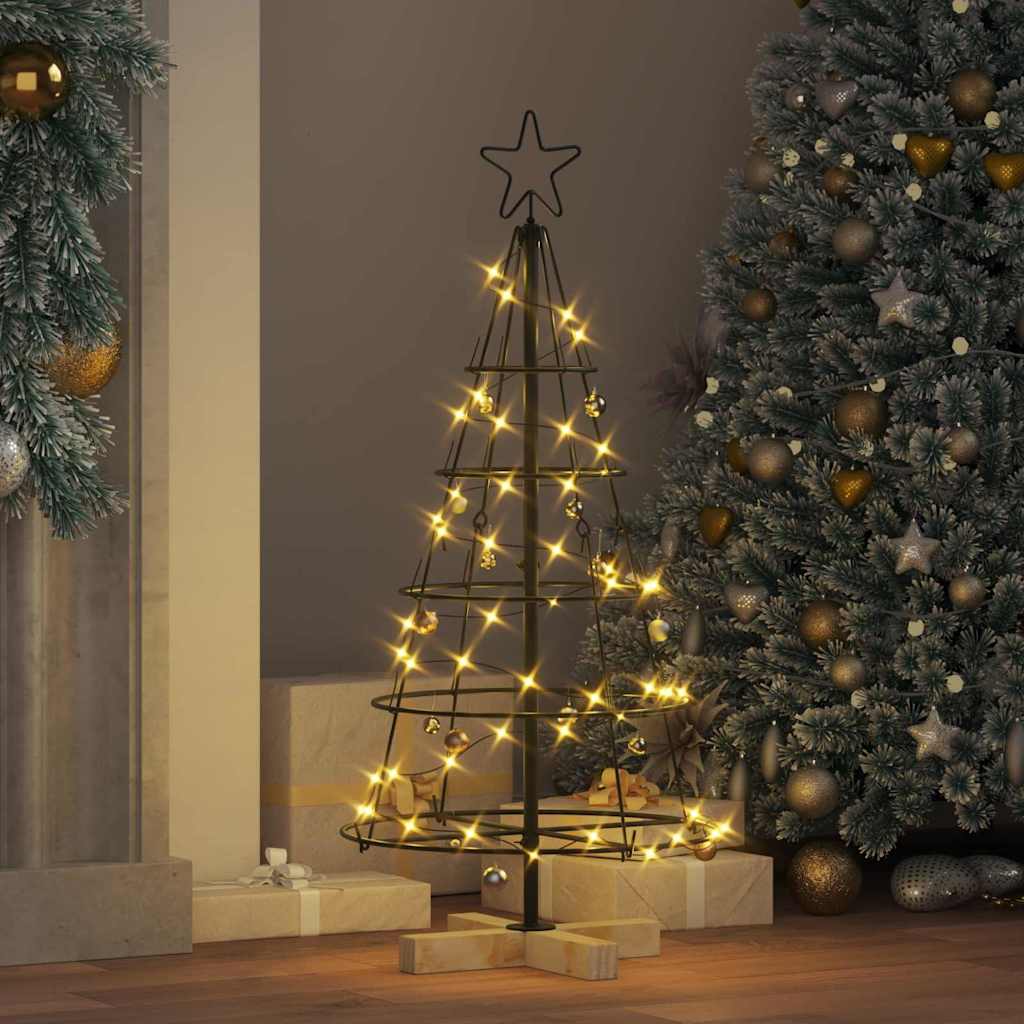 Kerst Cone Boom met standaard Zwart 90 cm Staal is nu te koop bij PeponiXL, paradijselijk wonen!