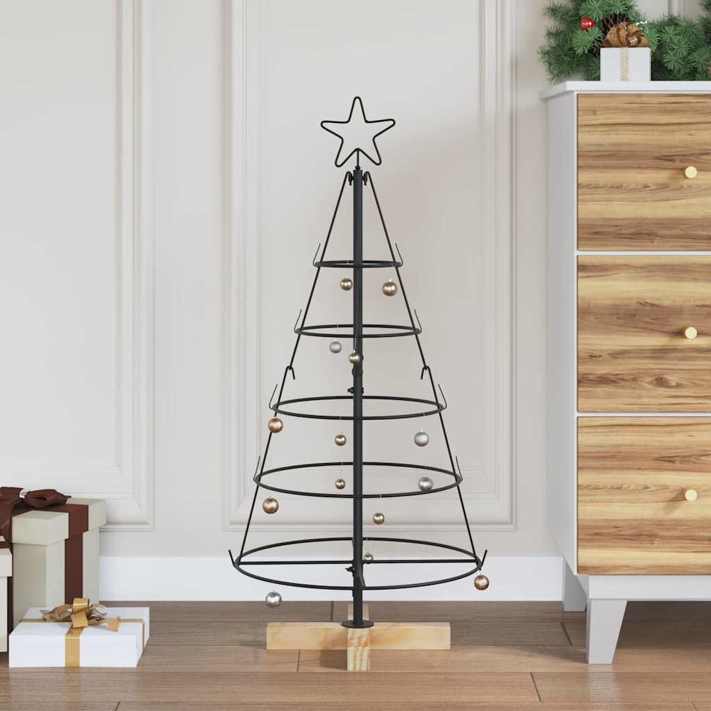 Kerst Cone Boom met standaard Zwart 90 cm Staal is nu te koop bij PeponiXL, paradijselijk wonen!