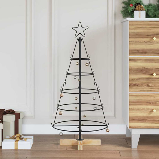 Kerst Cone Boom met standaard Zwart 90 cm Staal is nu te koop bij PeponiXL, paradijselijk wonen!
