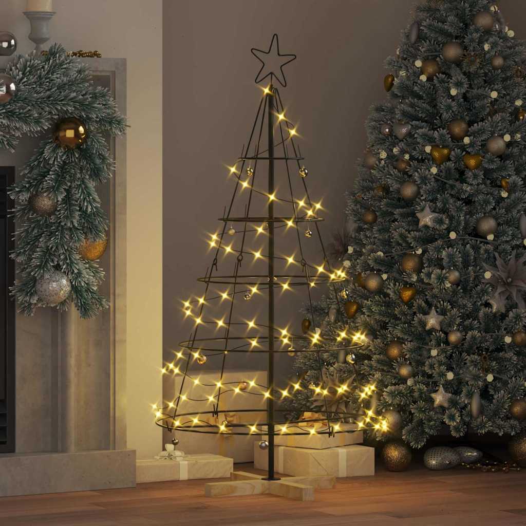 Kerst Cone Boom met standaard Zwart 126 cm Staal is nu te koop bij PeponiXL, paradijselijk wonen!