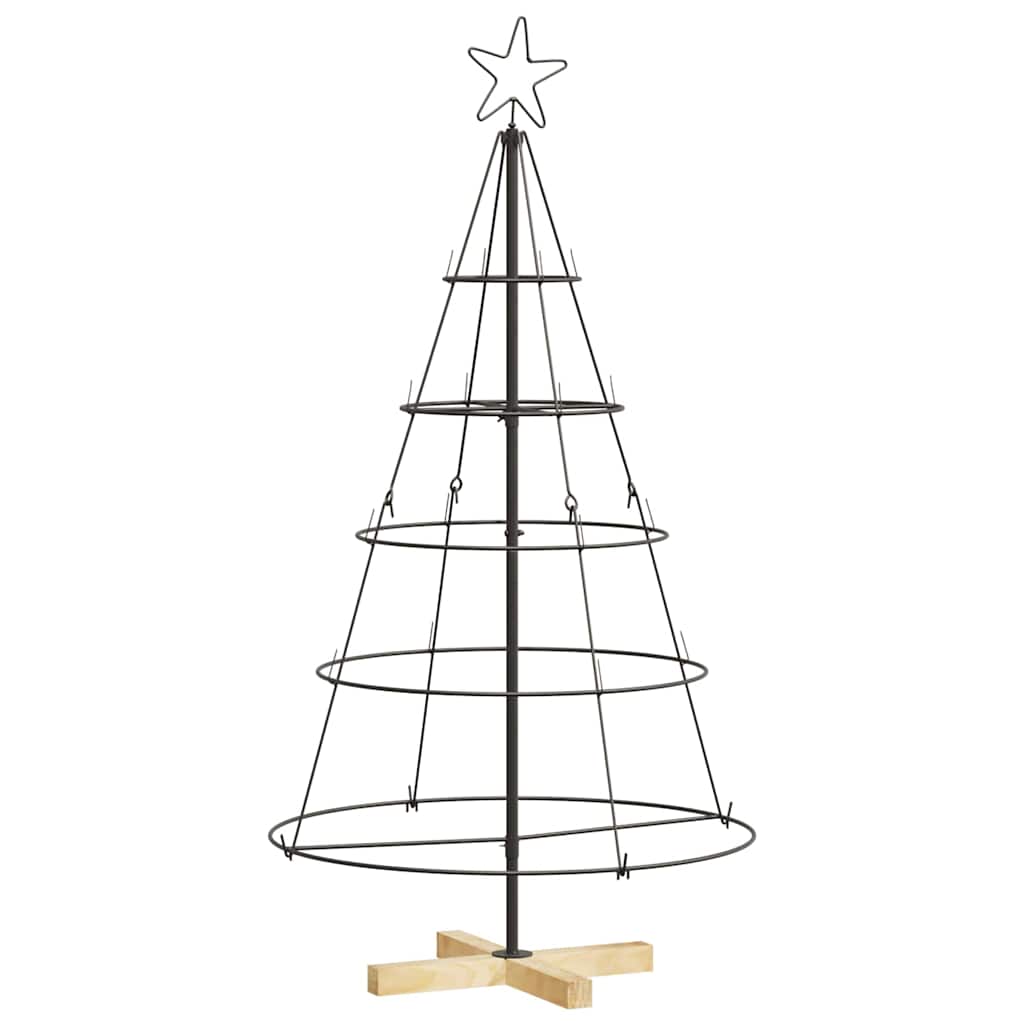 Kerst Cone Boom met standaard Zwart 126 cm Staal is nu te koop bij PeponiXL, paradijselijk wonen!