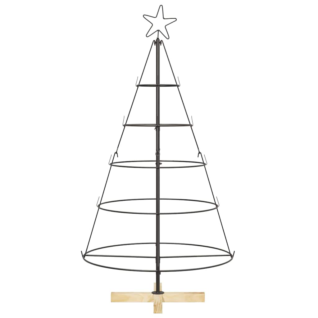 Kerst Cone Boom met standaard Zwart 126 cm Staal is nu te koop bij PeponiXL, paradijselijk wonen!