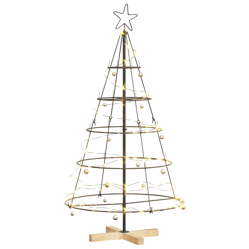 Kerst Cone Boom met standaard Zwart 126 cm Staal is nu te koop bij PeponiXL, paradijselijk wonen!