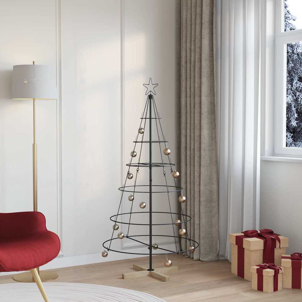 Kerst Cone Boom met standaard Zwart 154 cm Staal is nu te koop bij PeponiXL, paradijselijk wonen!