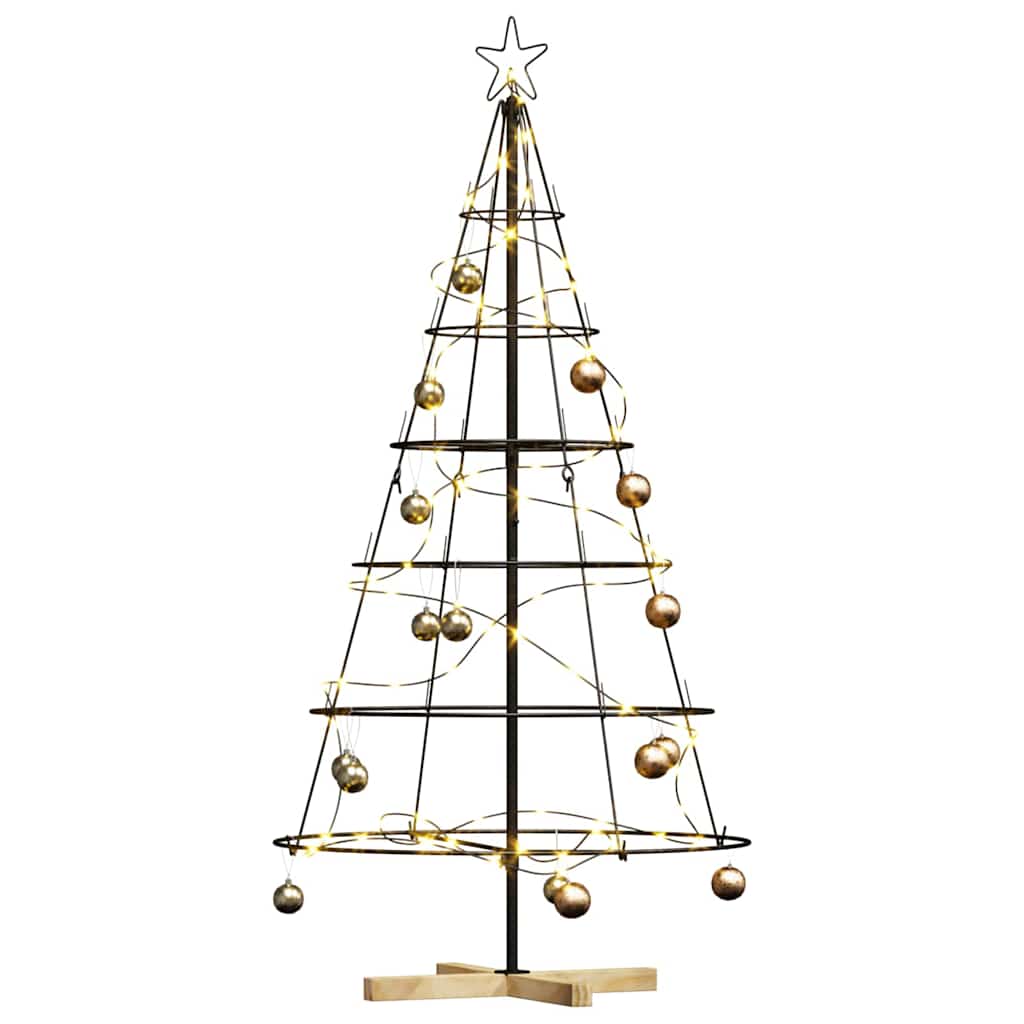 Kerst Cone Boom met standaard Zwart 154 cm Staal is nu te koop bij PeponiXL, paradijselijk wonen!
