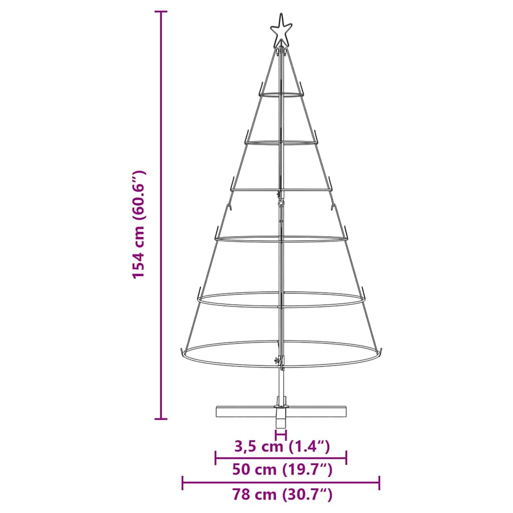 Kerst Cone Boom met standaard Zwart 154 cm Staal is nu te koop bij PeponiXL, paradijselijk wonen!