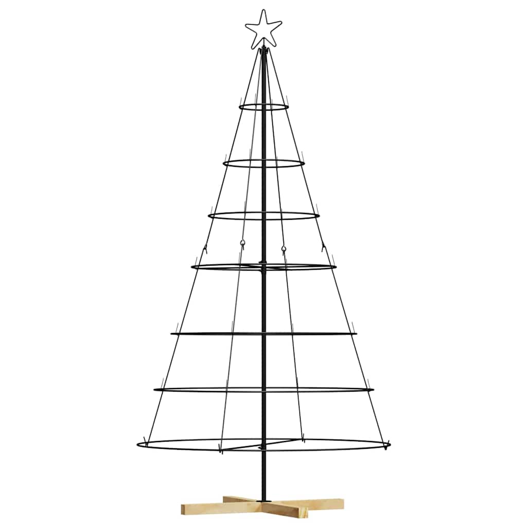 Kerst Cone Boom met standaard Zwart 180,5 cm Staal is nu te koop bij PeponiXL, paradijselijk wonen!