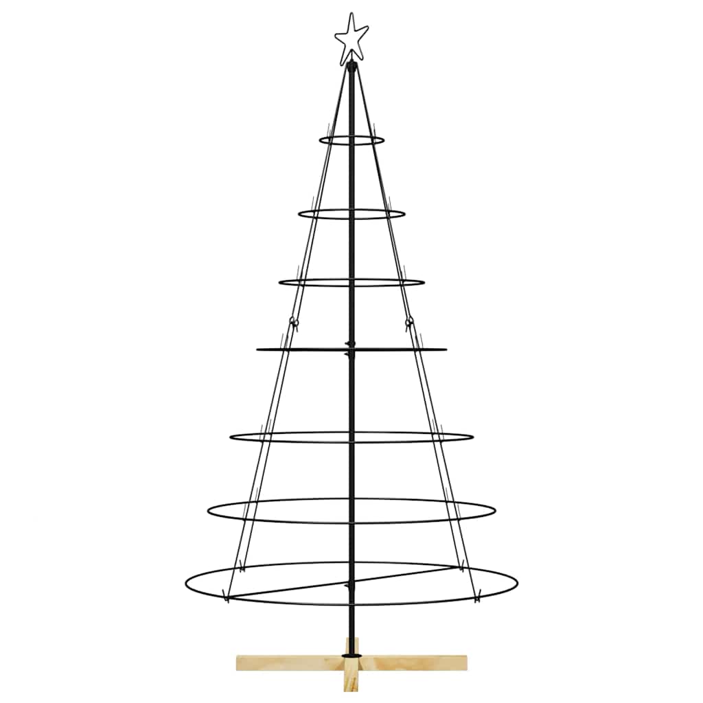 Kerst Cone Boom met standaard Zwart 180,5 cm Staal is nu te koop bij PeponiXL, paradijselijk wonen!