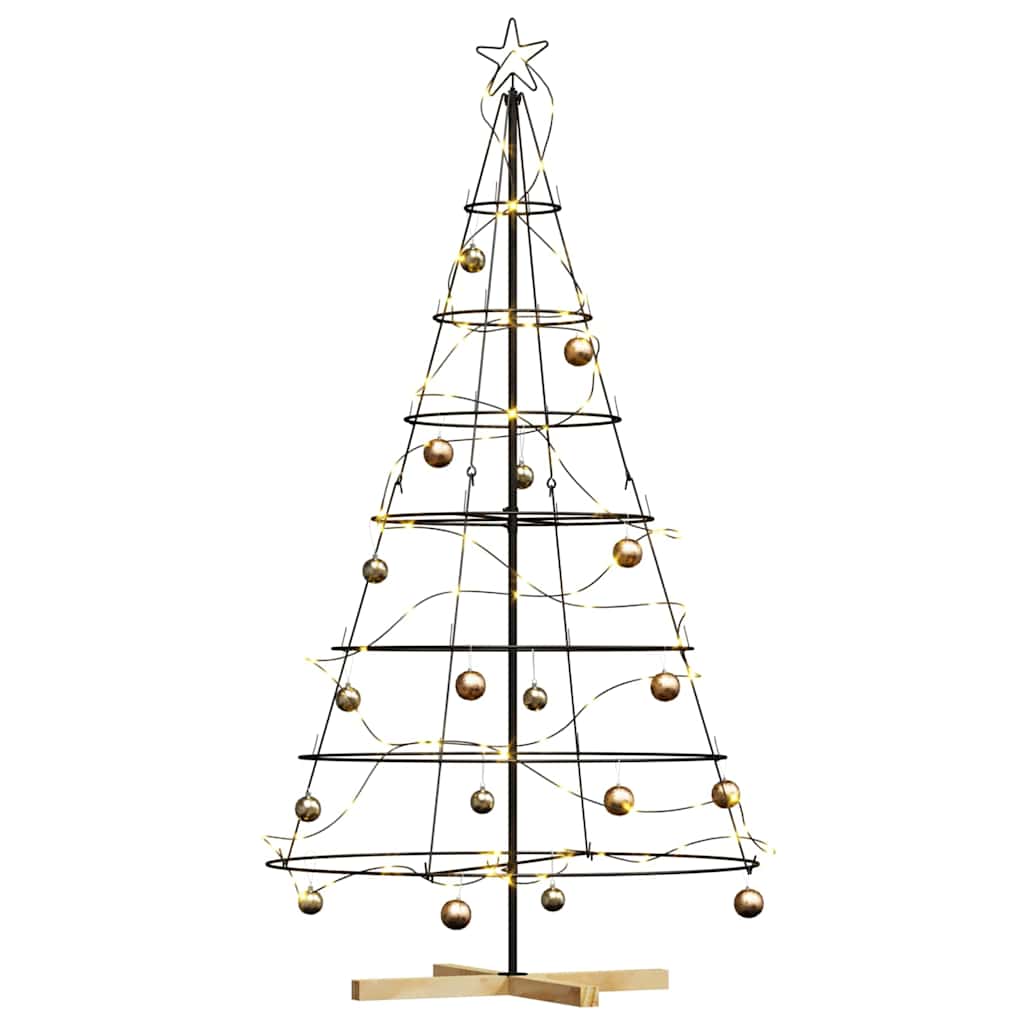 Kerst Cone Boom met standaard Zwart 180,5 cm Staal is nu te koop bij PeponiXL, paradijselijk wonen!