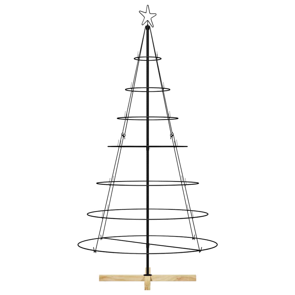 Kerst Cone Boom met standaard Zwart 180,5 cm Staal is nu te koop bij PeponiXL, paradijselijk wonen!