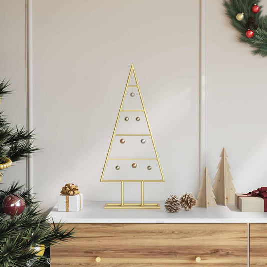 Metalen kerstboom met standaard Goud 60 cm Poedergecoat staal is nu te koop bij PeponiXL, paradijselijk wonen!