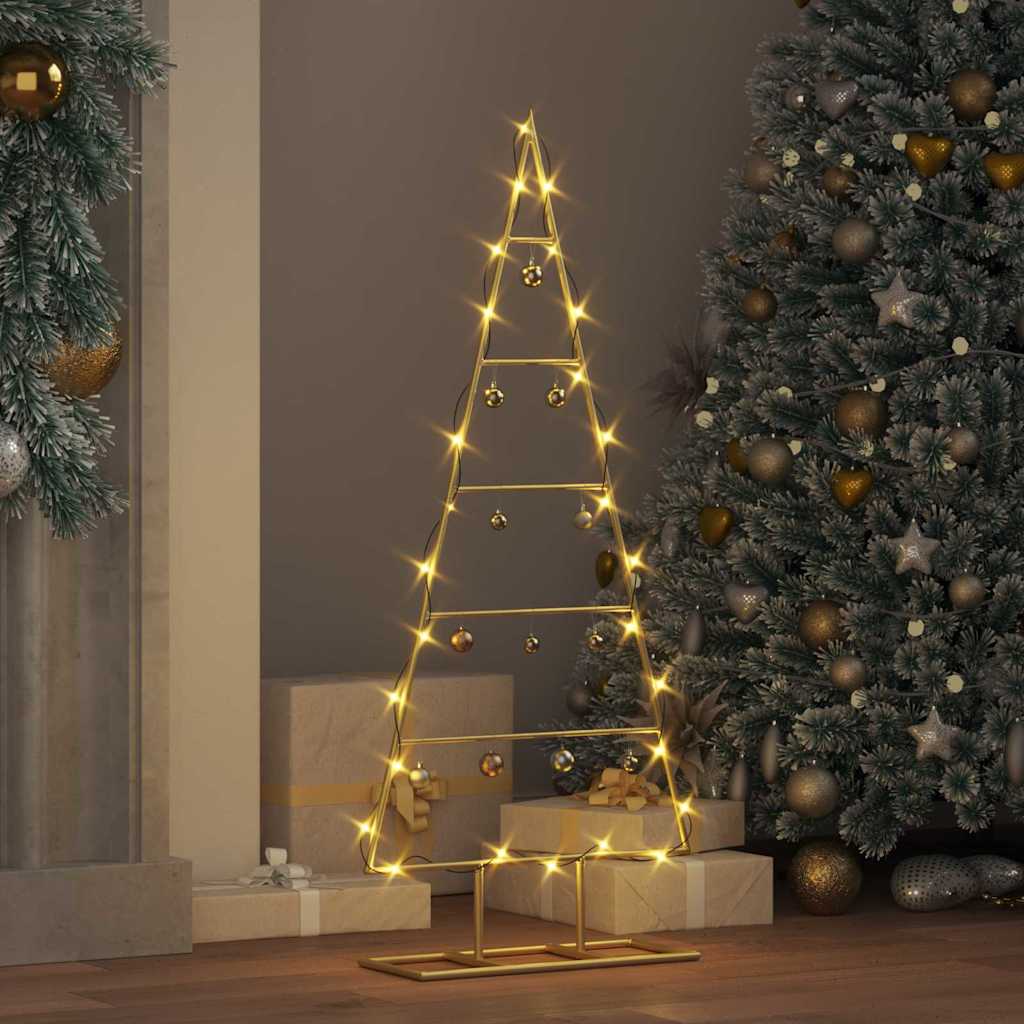 Metalen kerstboom met standaard Goud 90 cm Poedergecoat staal is nu te koop bij PeponiXL, paradijselijk wonen!