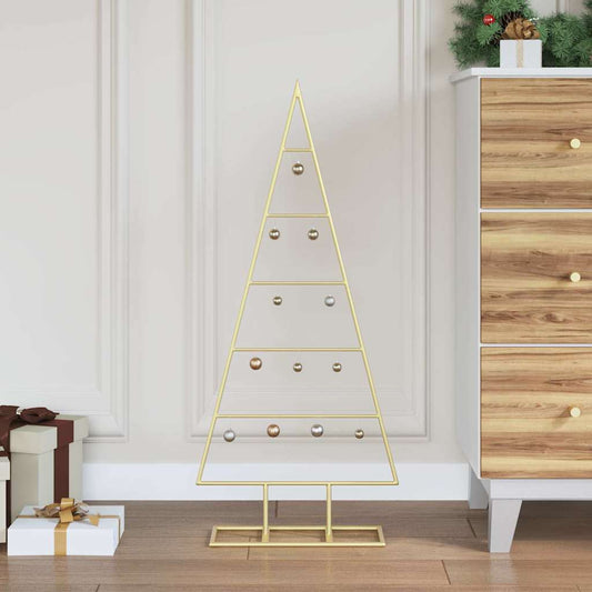 Metalen kerstboom met standaard Goud 90 cm Poedergecoat staal is nu te koop bij PeponiXL, paradijselijk wonen!