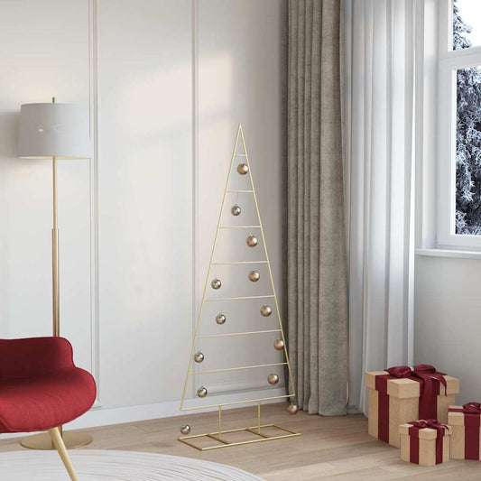 Metalen kerstboom met standaard Goud 150 cm Poedergecoat staal is nu te koop bij PeponiXL, paradijselijk wonen!