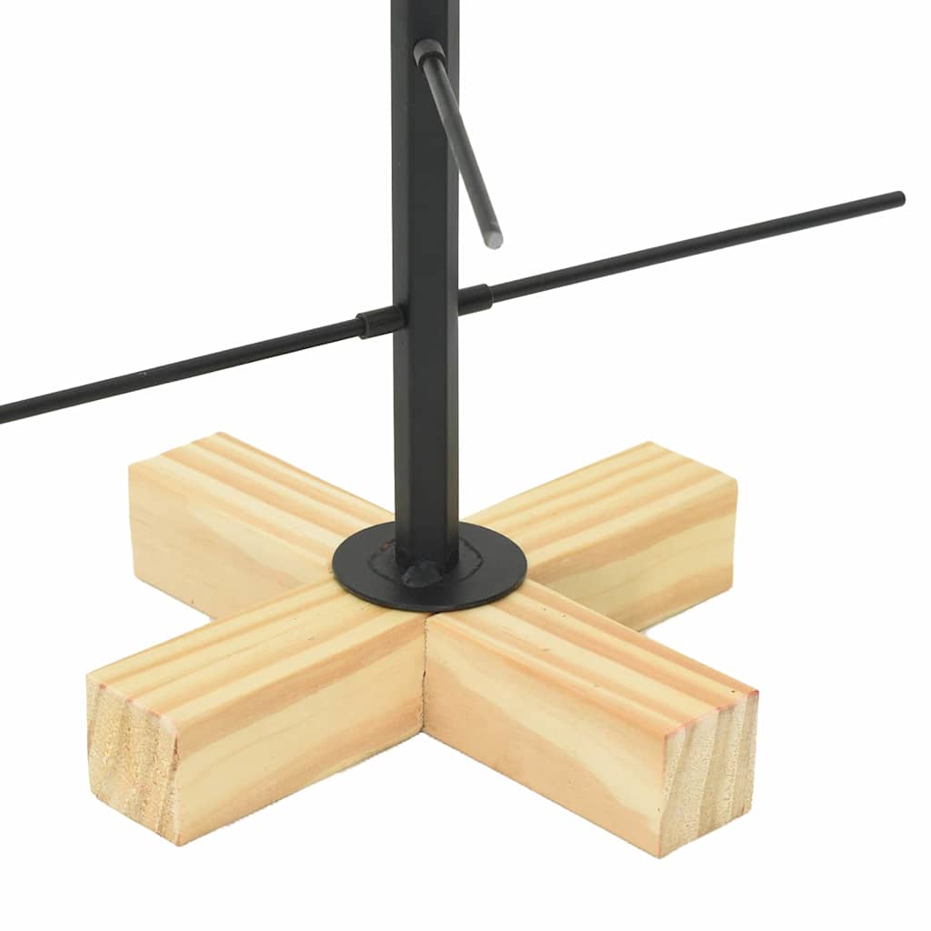 Metalen kerstboom Zwart 59,5 cm Poedergecoat staal is nu te koop bij PeponiXL, paradijselijk wonen!