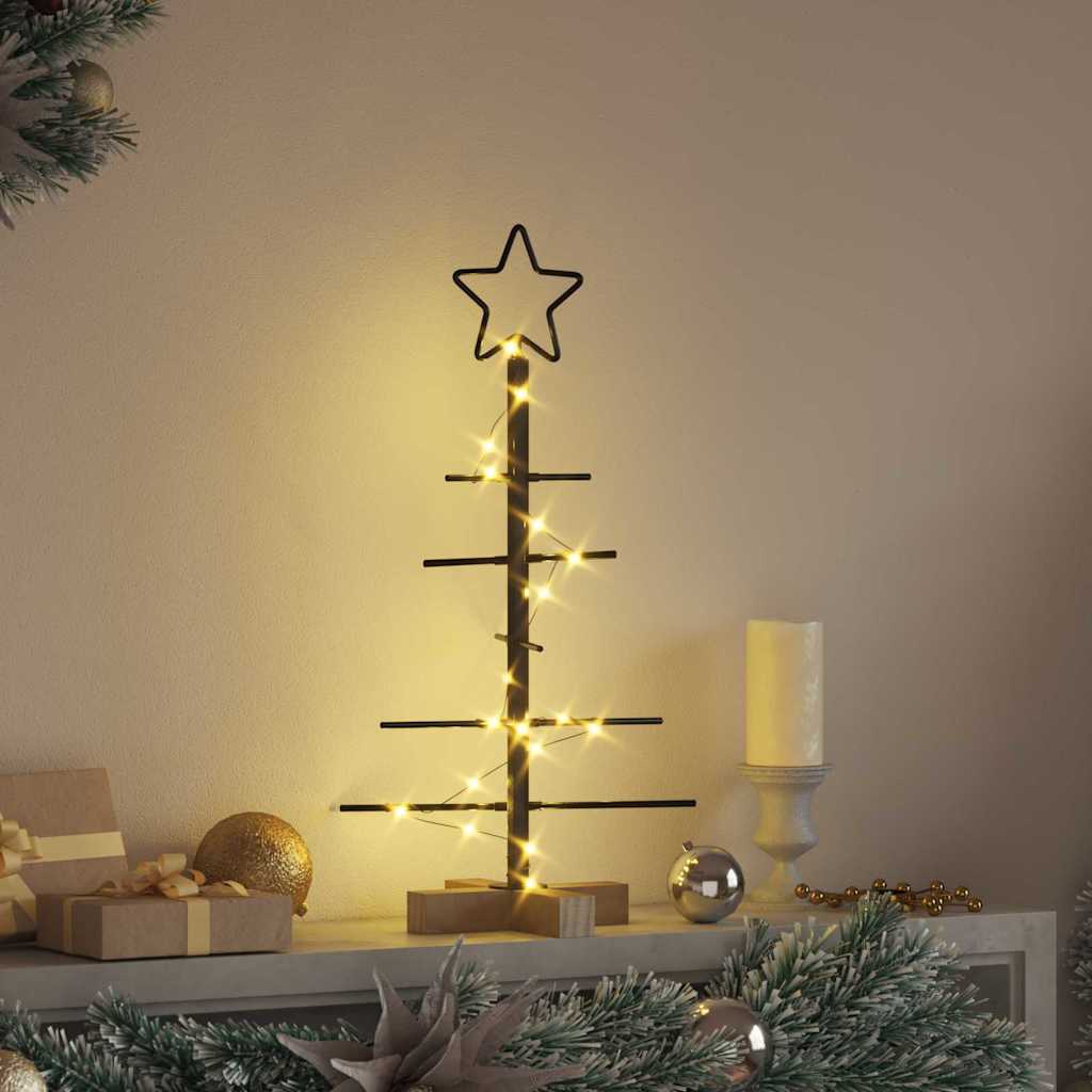 Metalen kerstboom Zwart 59,5 cm Poedergecoat staal is nu te koop bij PeponiXL, paradijselijk wonen!
