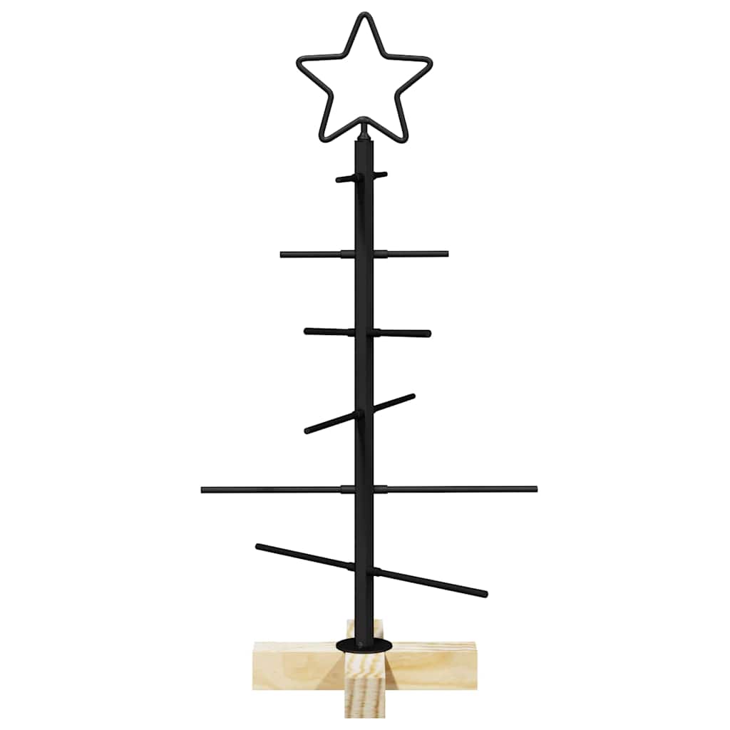 Metalen kerstboom Zwart 59,5 cm Poedergecoat staal is nu te koop bij PeponiXL, paradijselijk wonen!