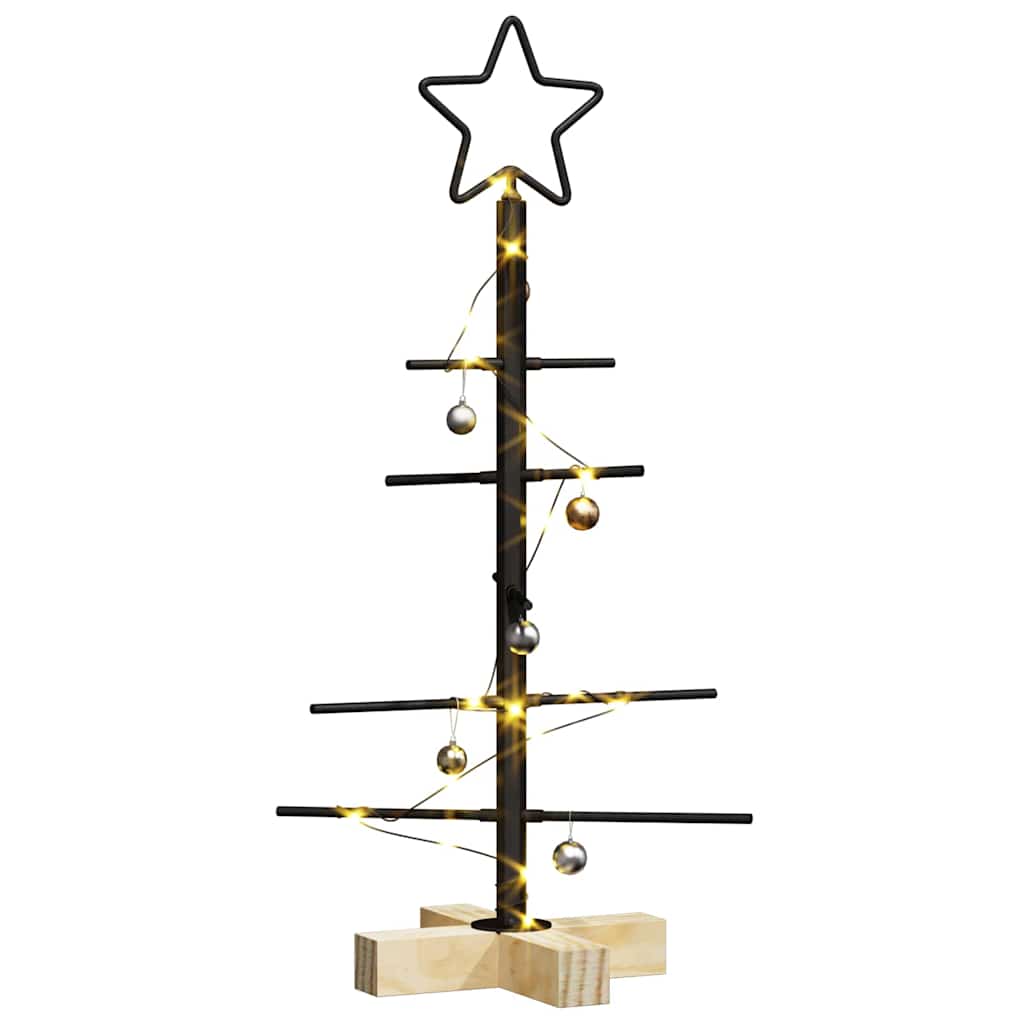 Metalen kerstboom Zwart 59,5 cm Poedergecoat staal is nu te koop bij PeponiXL, paradijselijk wonen!