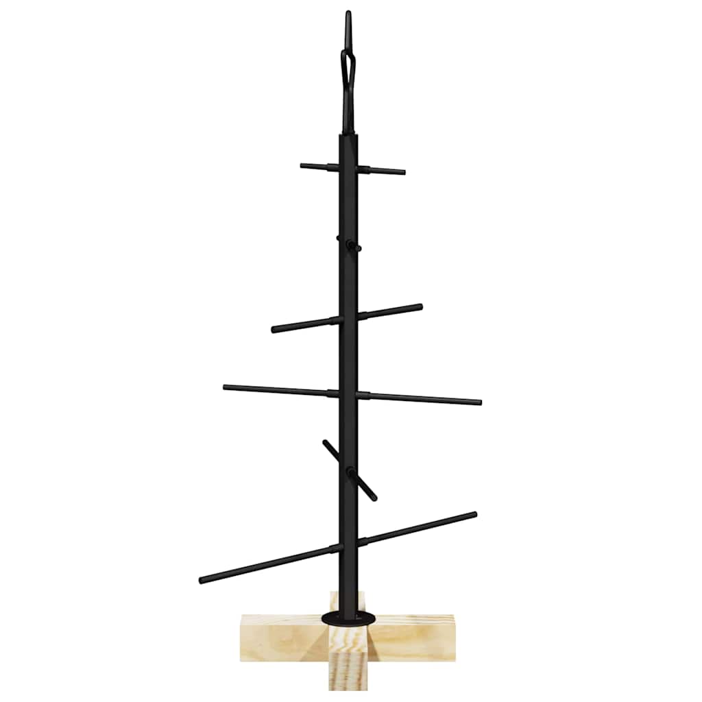 Metalen kerstboom Zwart 59,5 cm Poedergecoat staal is nu te koop bij PeponiXL, paradijselijk wonen!