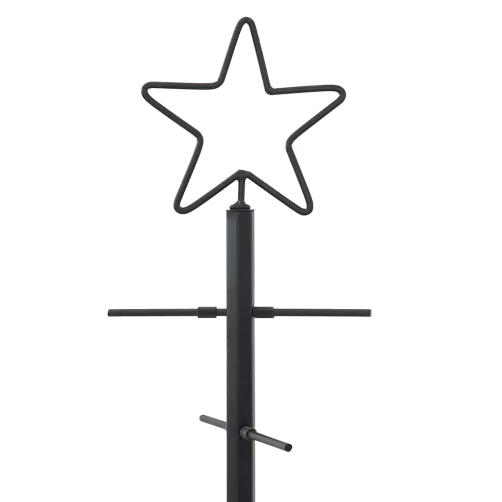Metalen kerstboom met standaard Zwart 89 cm Poedergecoat staal is nu te koop bij PeponiXL, paradijselijk wonen!