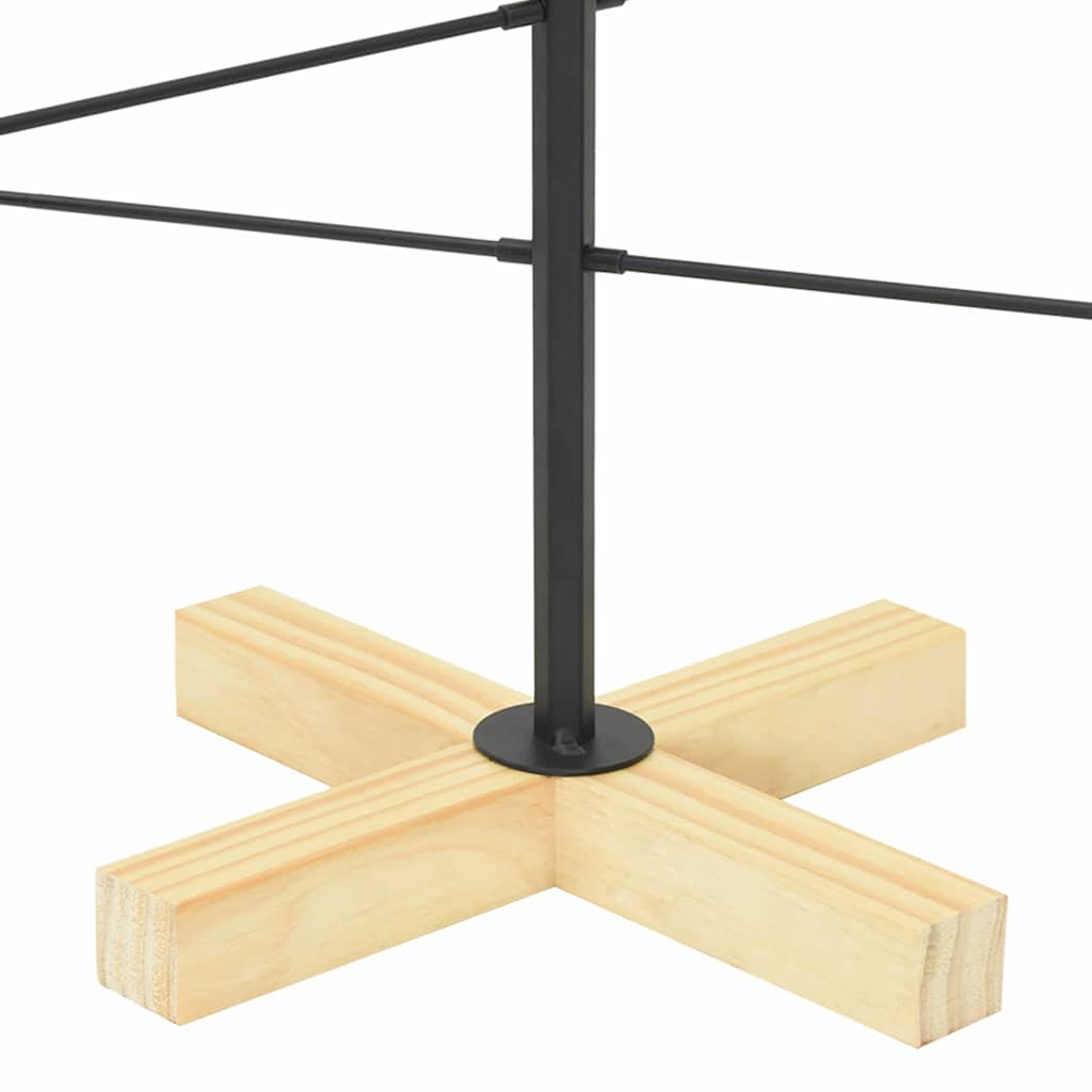 Metalen kerstboom met standaard Zwart 89 cm Poedergecoat staal is nu te koop bij PeponiXL, paradijselijk wonen!