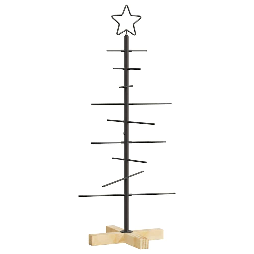 Metalen kerstboom met standaard Zwart 89 cm Poedergecoat staal is nu te koop bij PeponiXL, paradijselijk wonen!