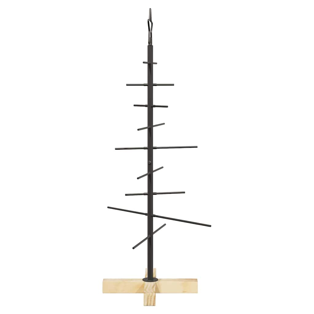 Metalen kerstboom met standaard Zwart 89 cm Poedergecoat staal is nu te koop bij PeponiXL, paradijselijk wonen!